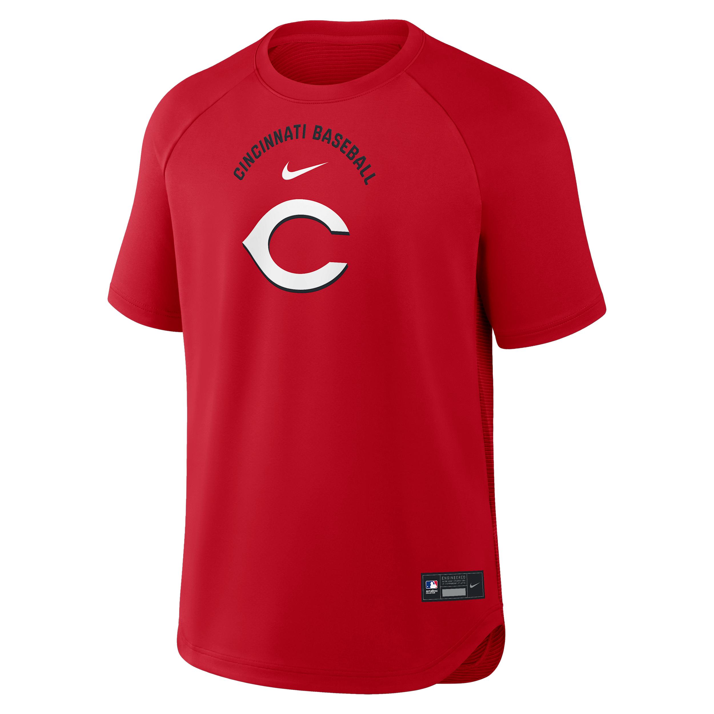 Cincinnati Reds Authentic Collection Batting Practice Pregame Nike Men's Dri-FIT MLB Top by NIKE