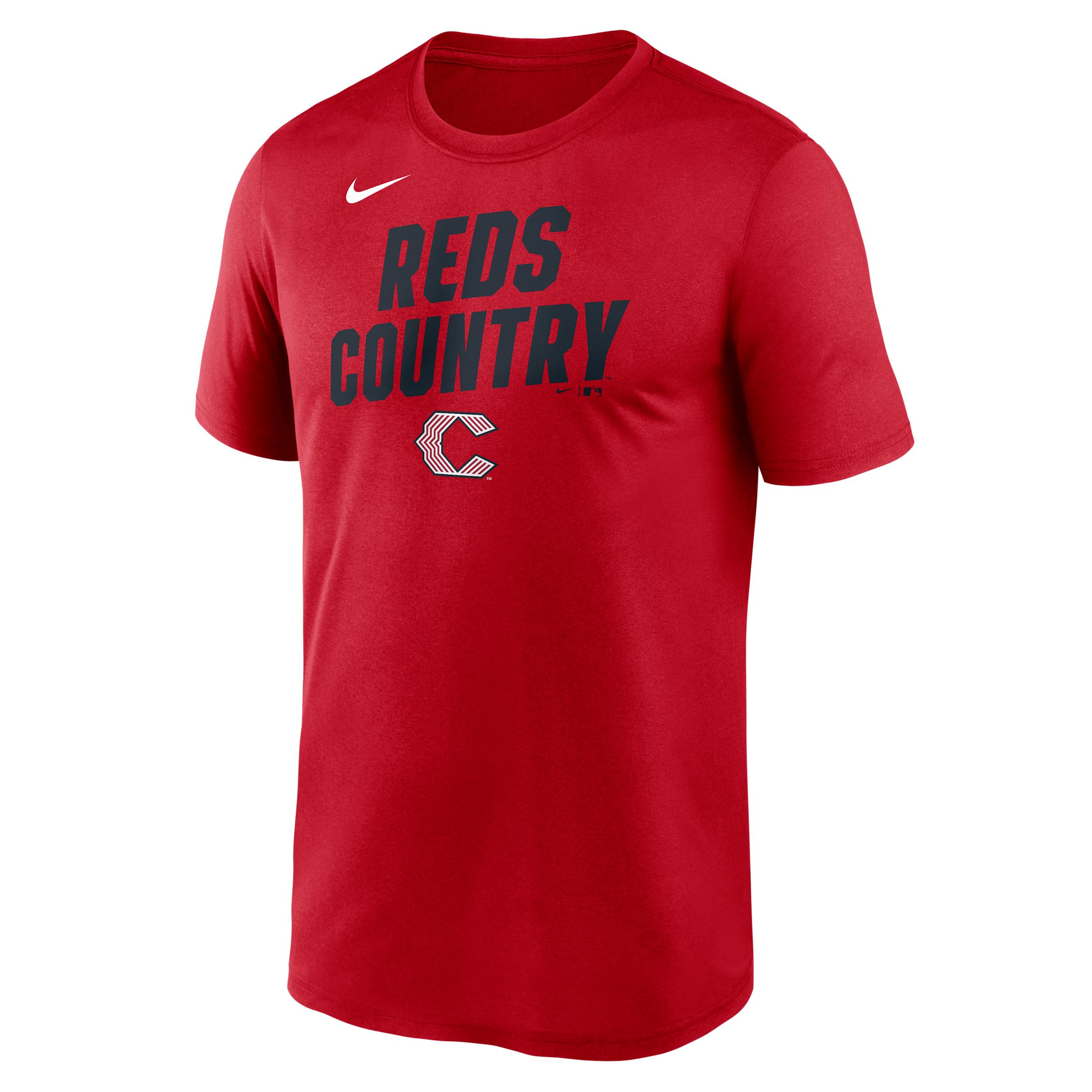 Cincinnati Reds City Connect Team Phrase Script Nike Men's Dri-FIT MLB T-Shirt by NIKE