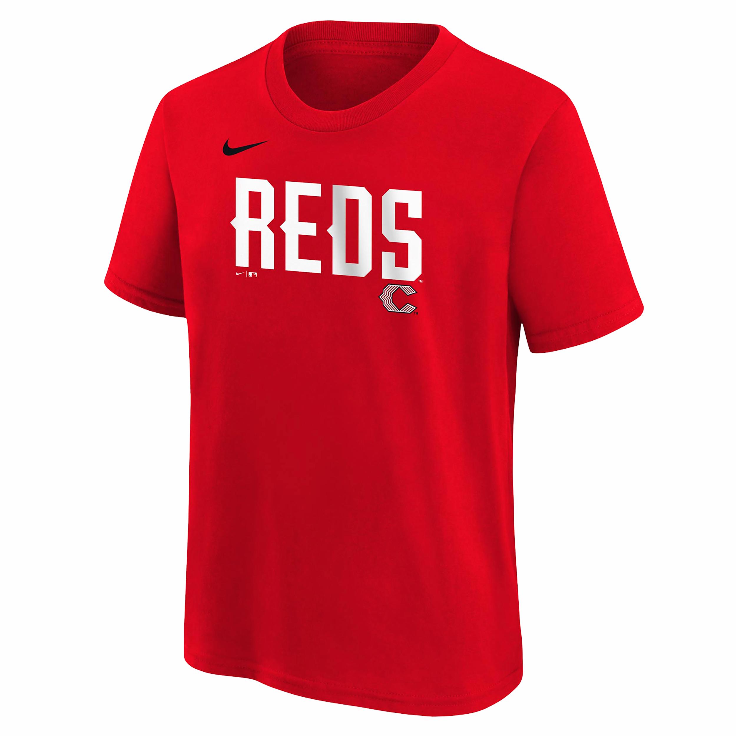 Cincinnati Reds City Connect Wordmark Big Kids' Nike MLB T-Shirt by NIKE