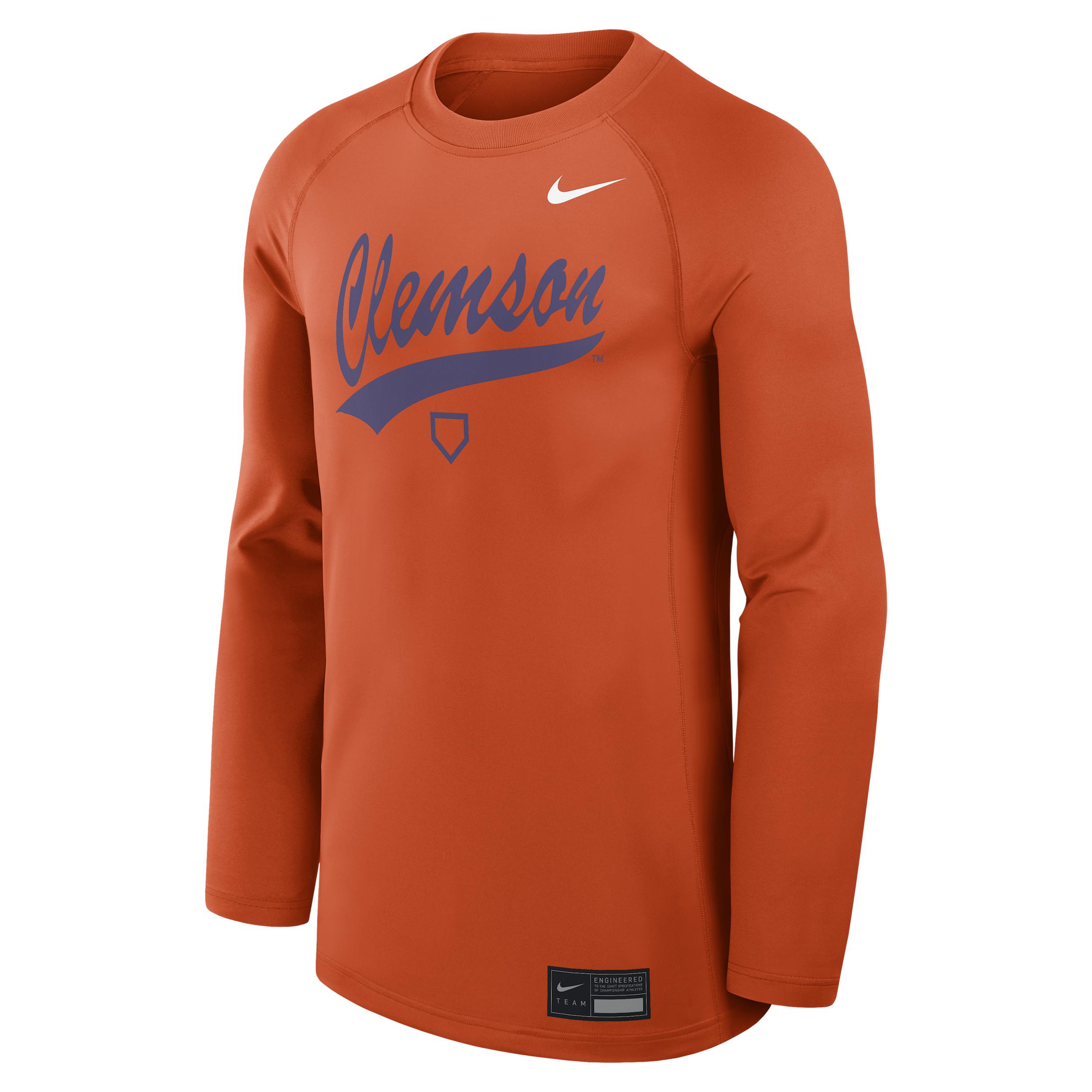 Clemson Dugout Game Time Nike Men's Dri-FIT College Long-Sleeve T-Shirt by NIKE