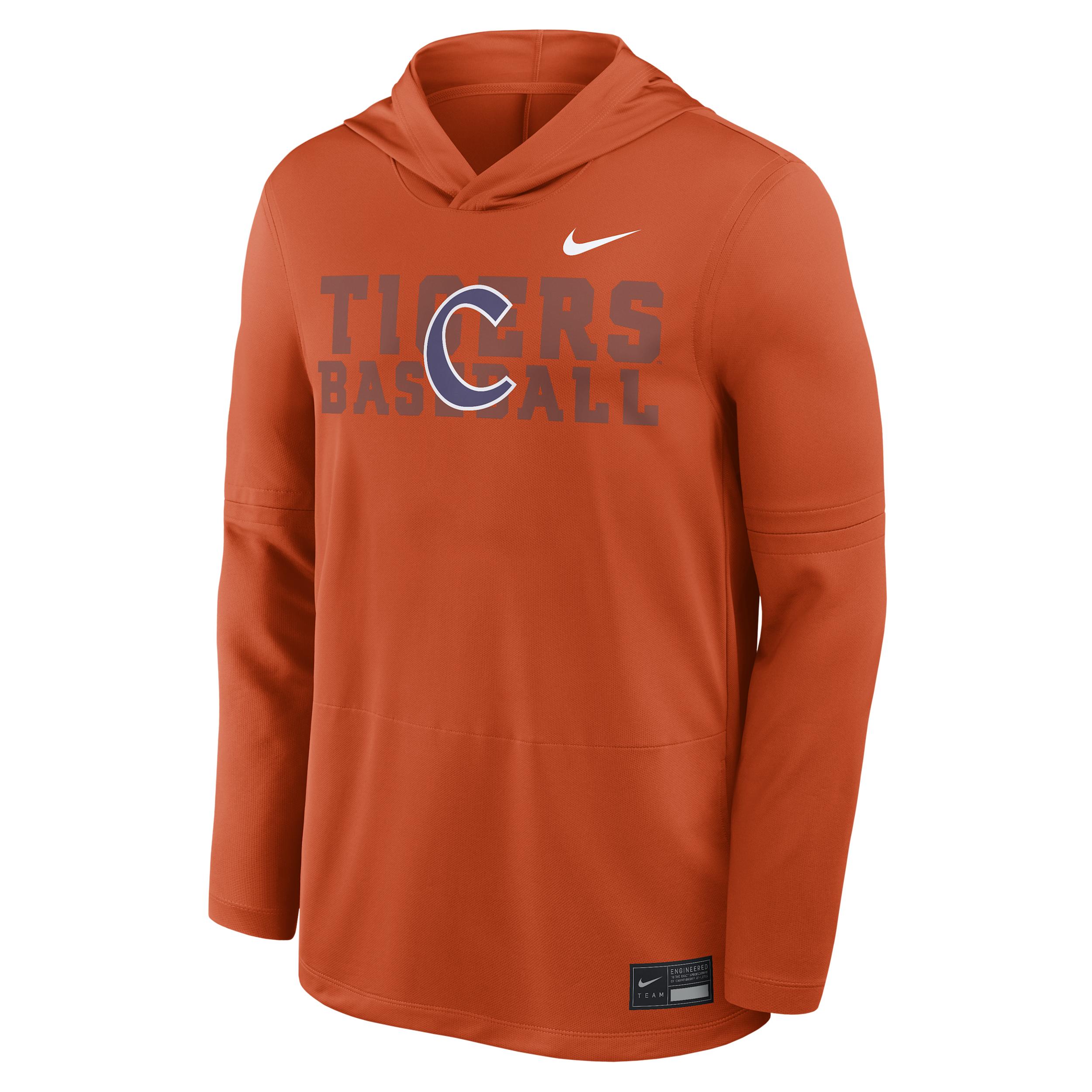 Clemson Dugout Nike Men's Dri-FIT College Long-Sleeve Hooded Top by NIKE