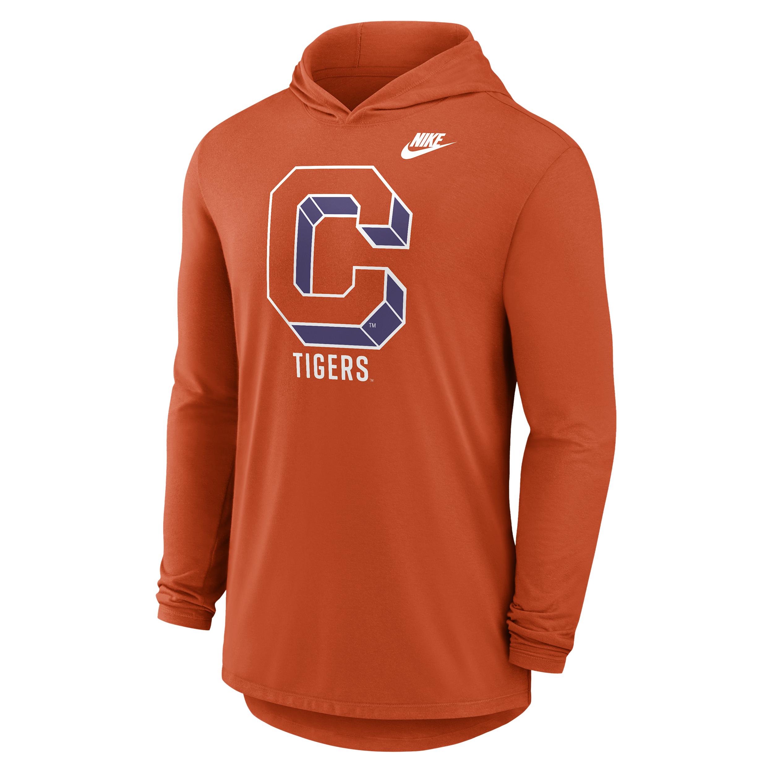 Clemson Legacy Nike Men's Dri-FIT College Long-Sleeve Hooded T-Shirt by NIKE