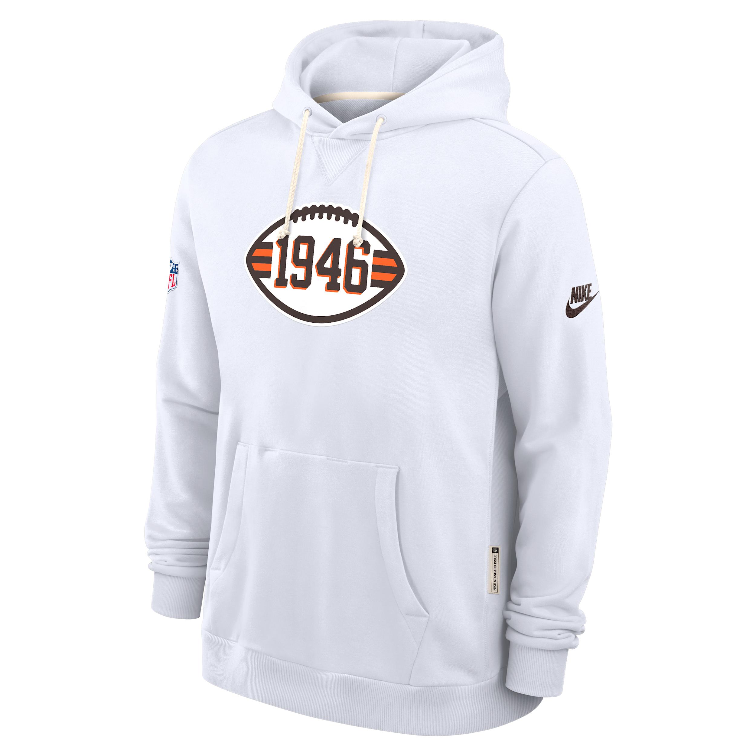 Cleveland Browns Alt Offensive Set Play Sideline Nike Men's Dri-FIT NFL Pullover Hoodie by NIKE