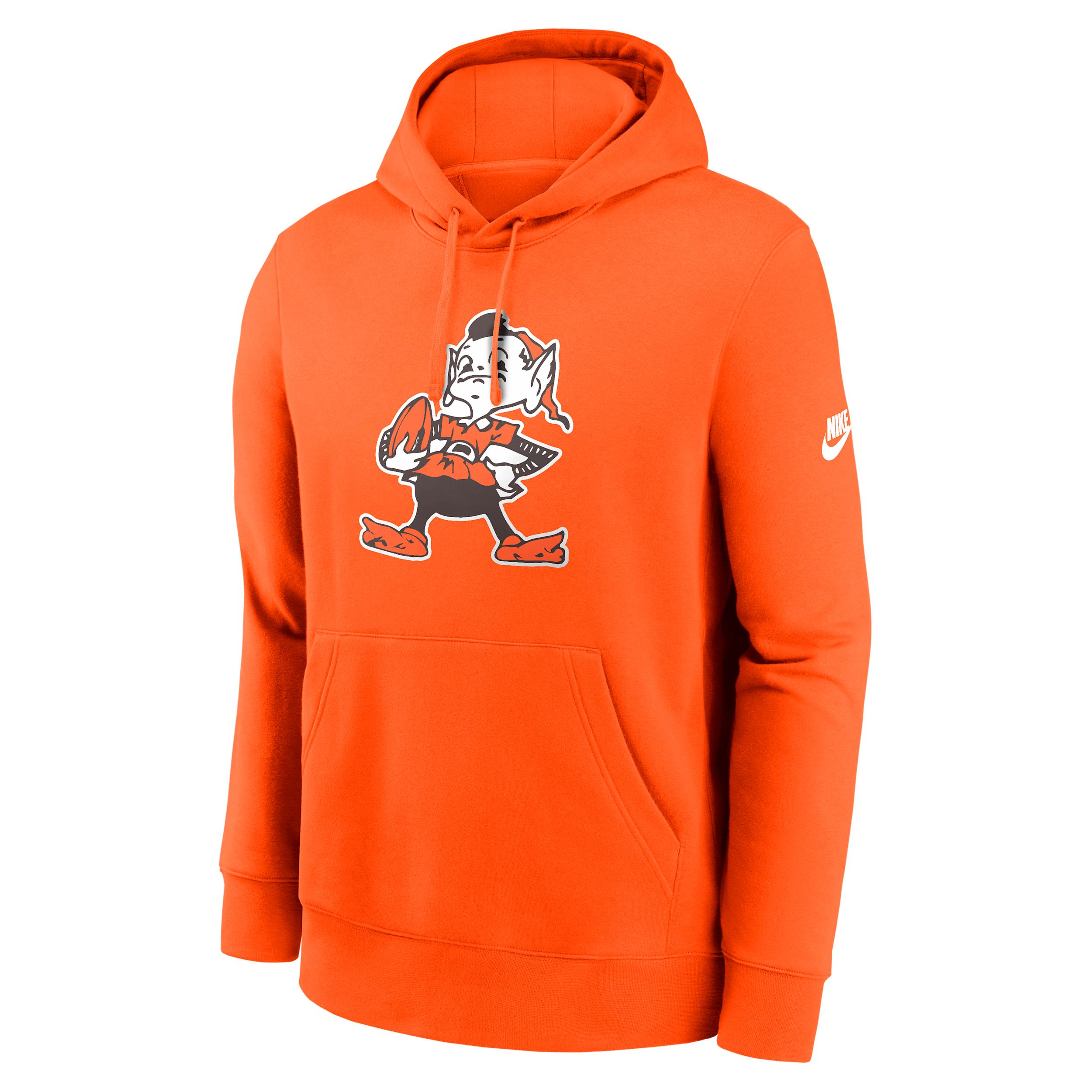 Cleveland Browns Club Logo Nike Men's NFL Pullover Hoodie by NIKE
