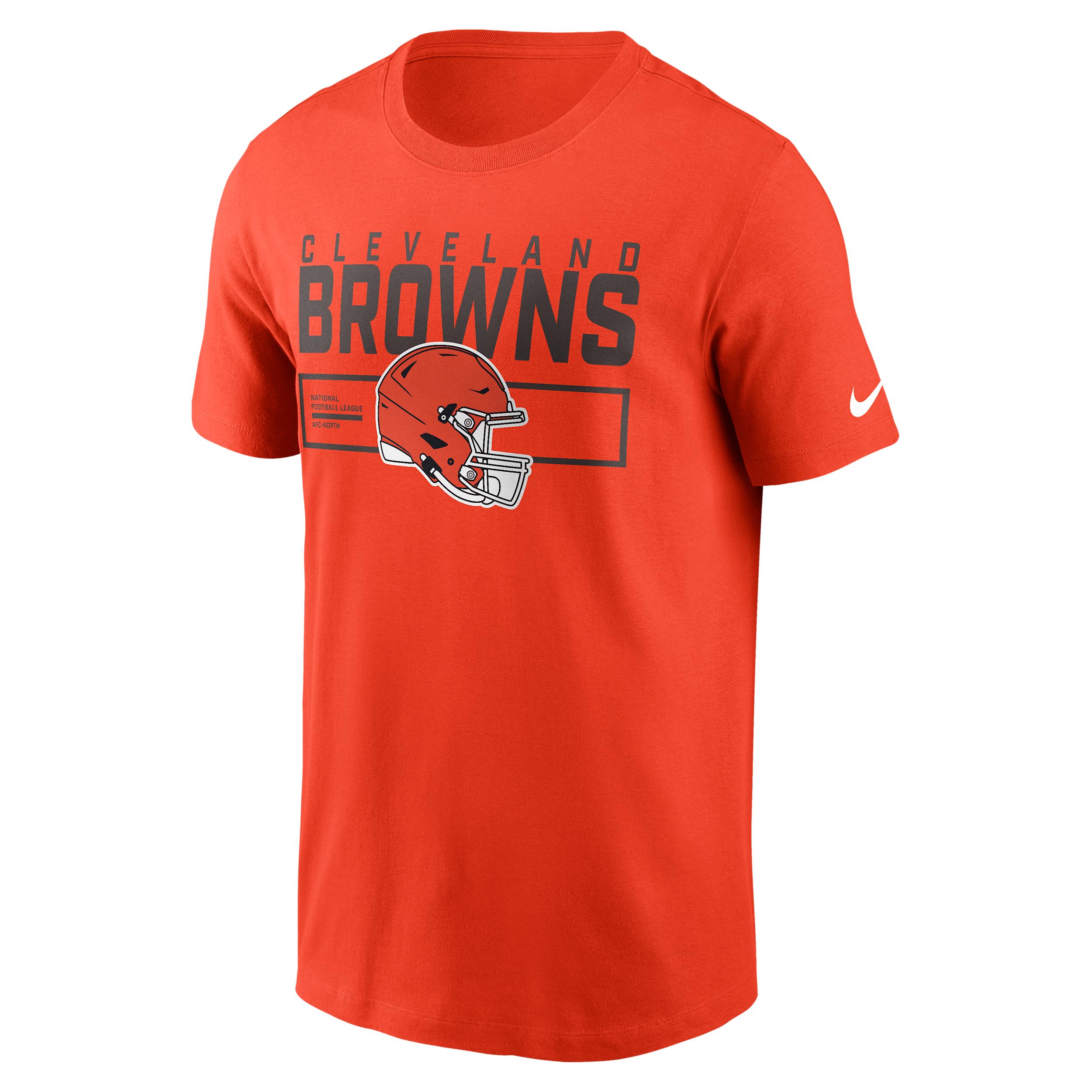 Cleveland Browns Helmet Essential Nike Men's NFL T-Shirt by NIKE