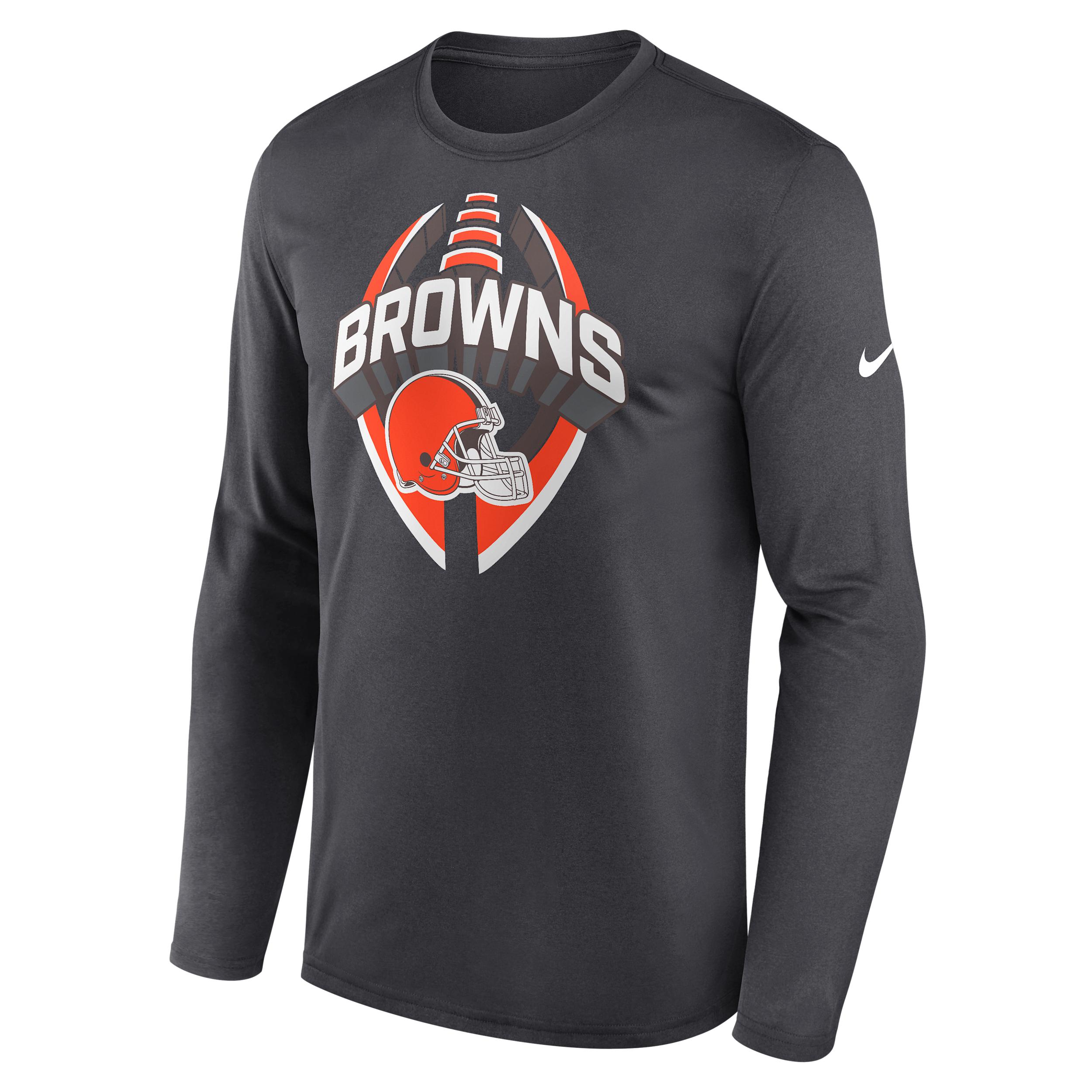 Cleveland Browns Legend Icon Nike Men's Dri-FIT NFL Long-Sleeve T-Shirt by NIKE