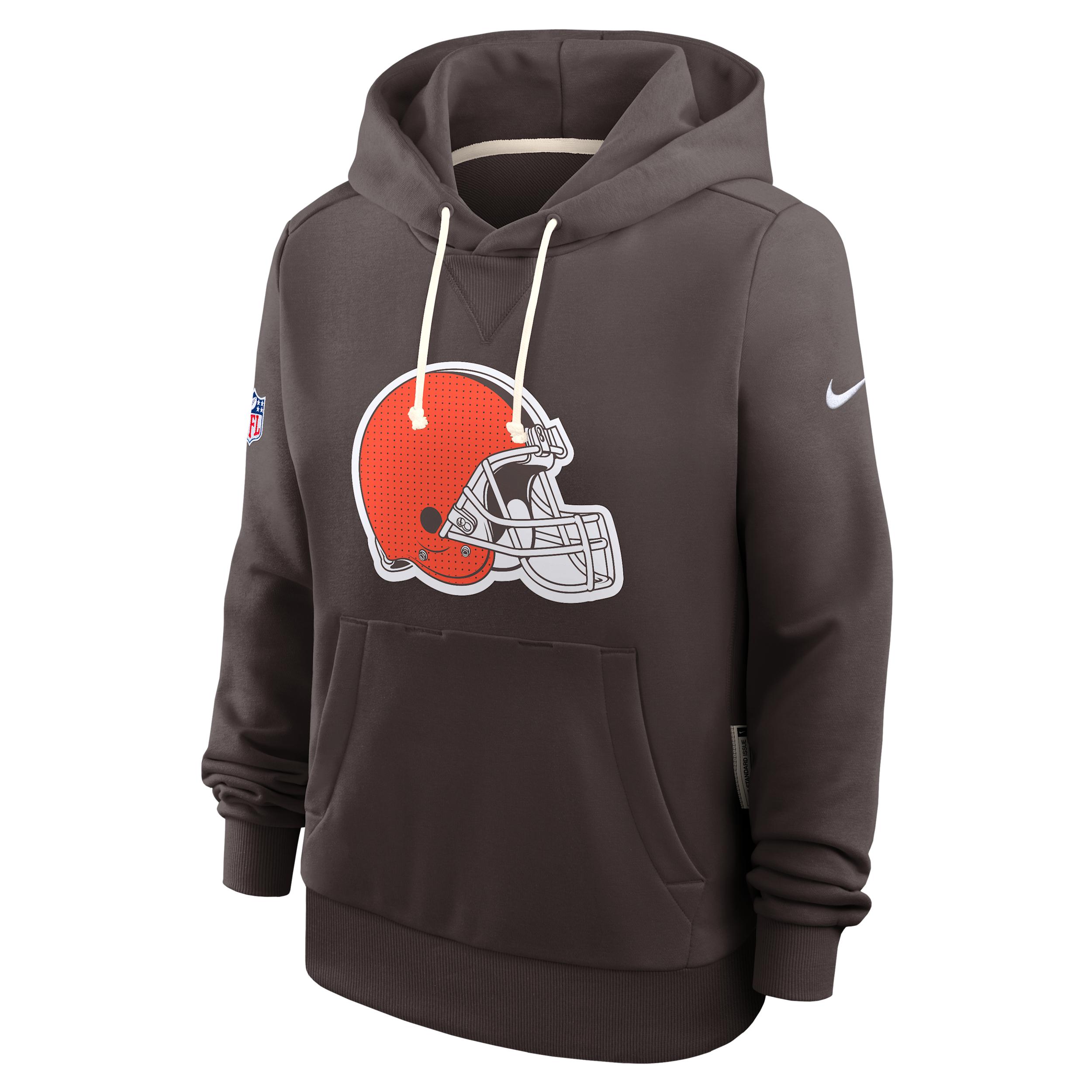 Cleveland Browns Sideline Nike Women's Dri-FIT NFL Pullover Hoodie by NIKE