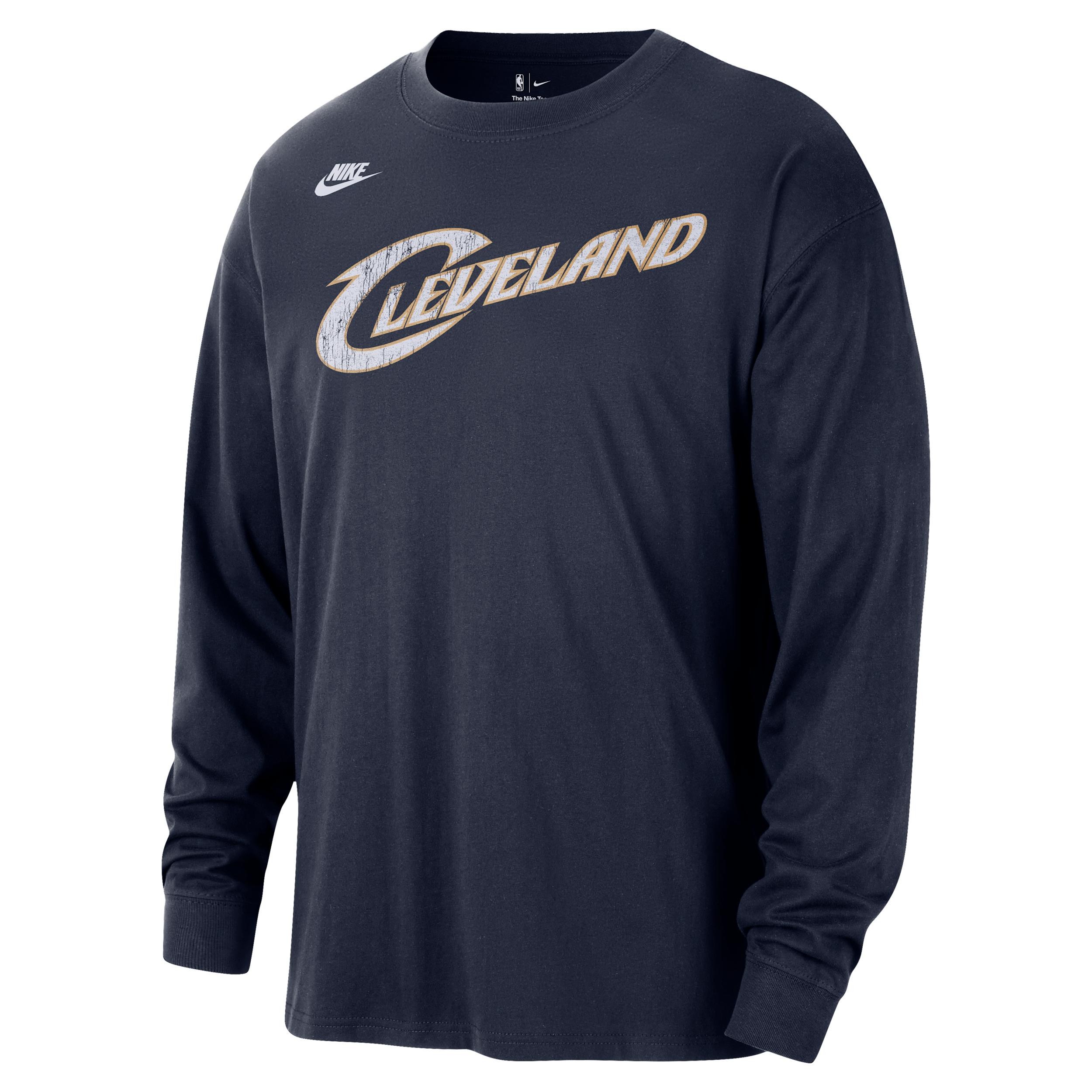 Cleveland Cavaliers Hardwood Classic Essential Nike Men's NBA Long-Sleeve T-Shirt by NIKE