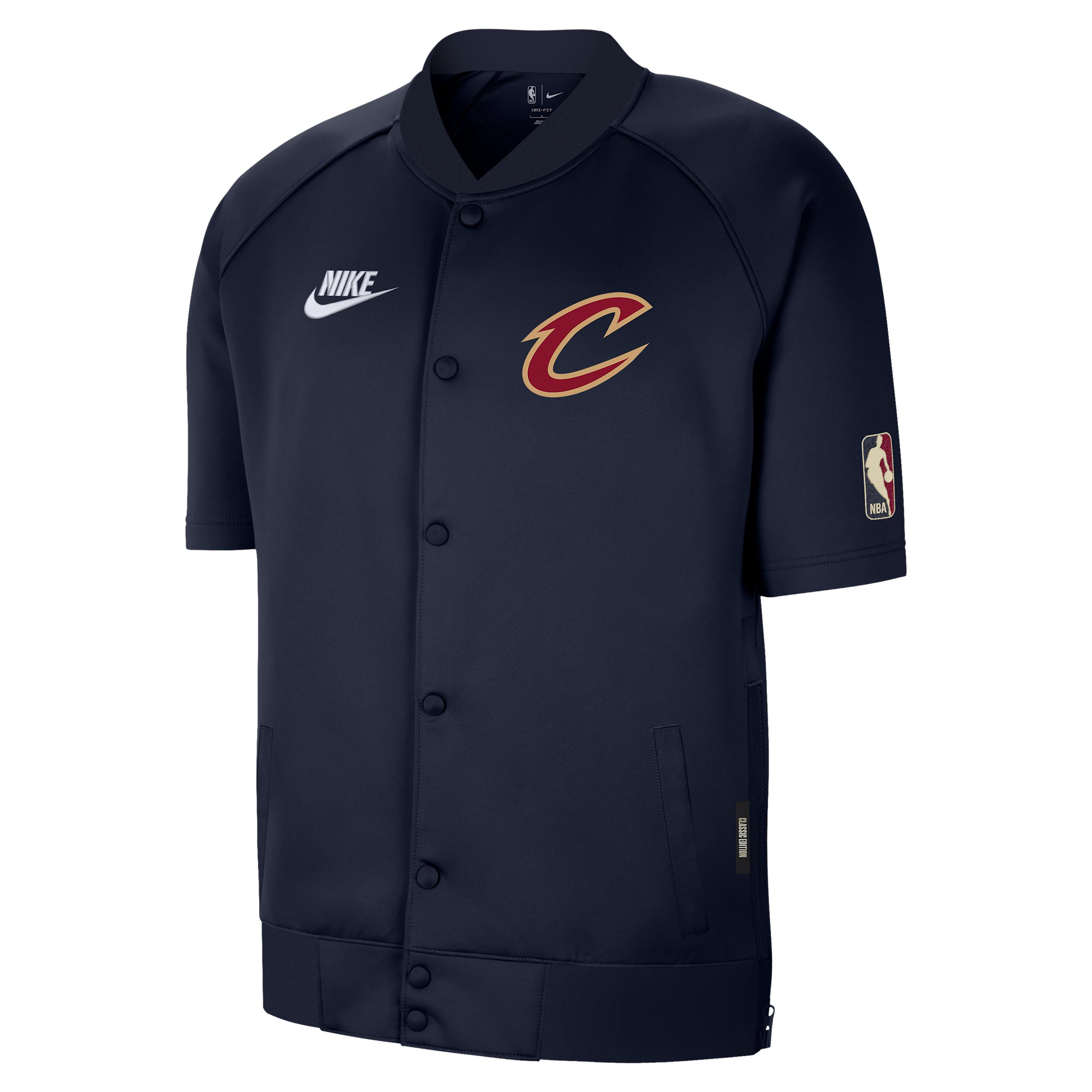 Cleveland Cavaliers Hardwood Classics Nike Men's Dri-FIT NBA Short-Sleeve Jacket by NIKE