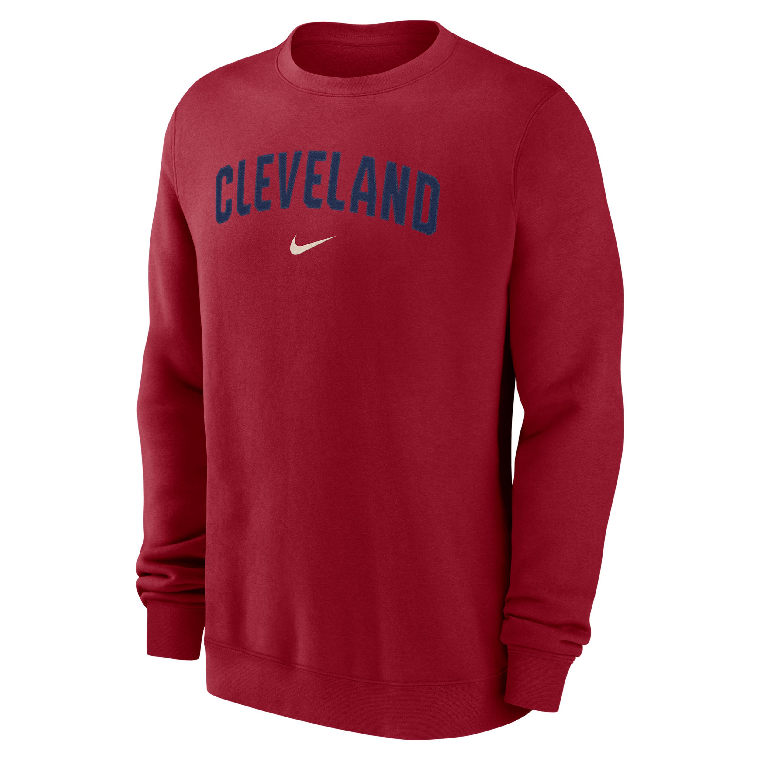 Cleveland Guardians 2-Hit Nike Men's MLB Pullover Crew by NIKE
