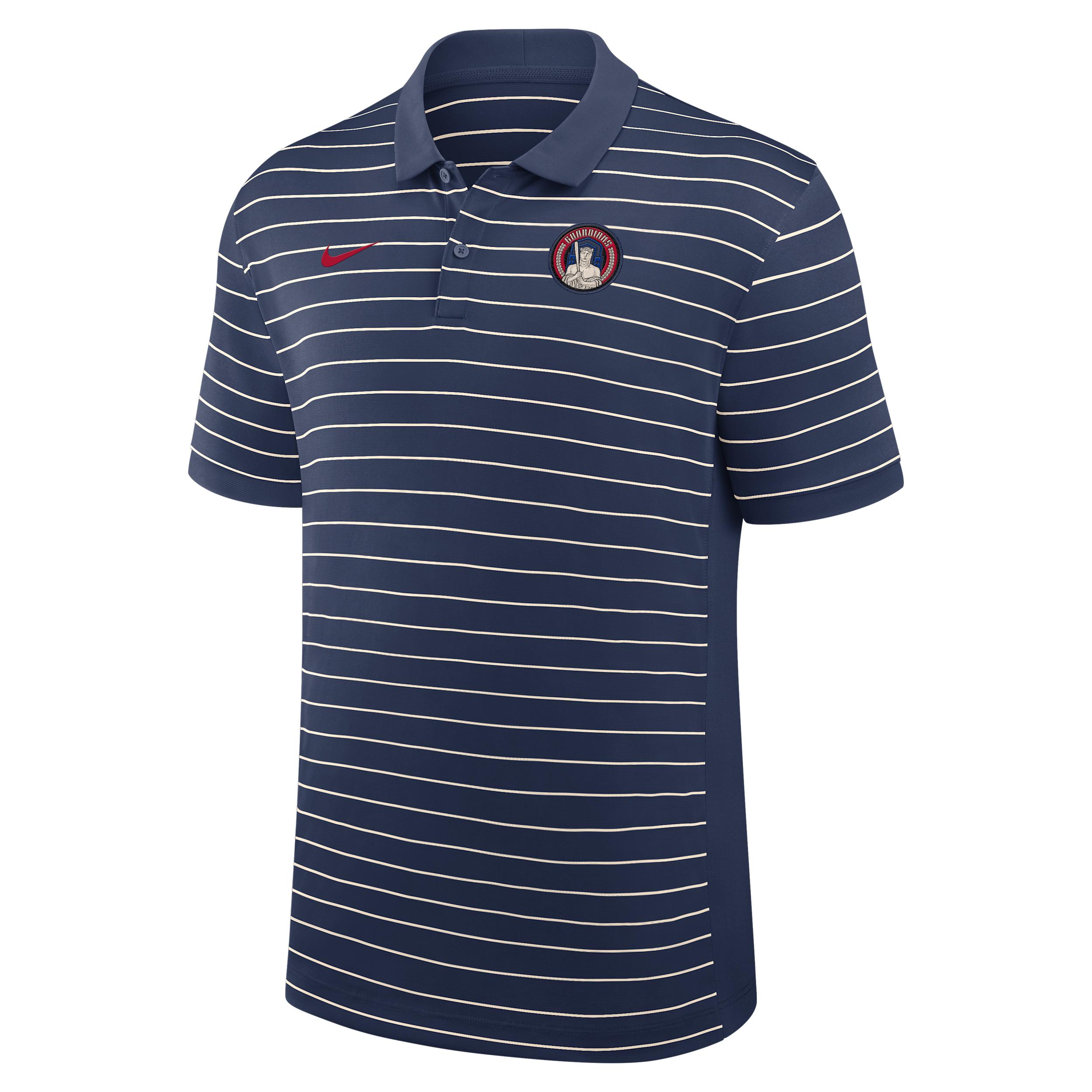 Cleveland Guardians City Connect Striped Victory Nike Men's Dri-FIT MLB Polo by NIKE