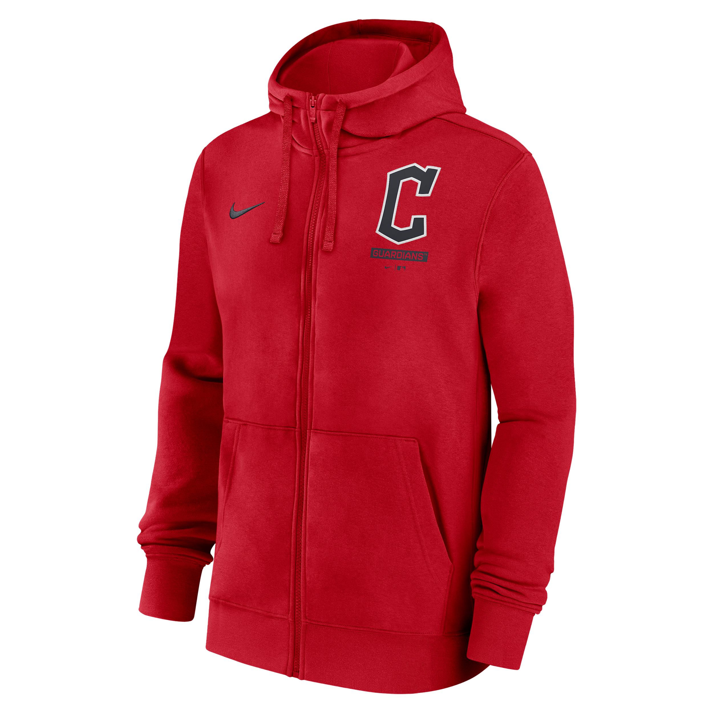 Cleveland Guardians Lockup Nike Men's MLB Full-Zip Hoodie by NIKE