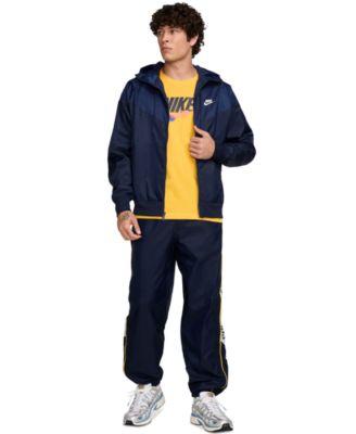 Club Men's Drawstring Woven Side Stripe Jogger Pants by NIKE Club Men's Drawstring Woven Side Stripe Jogger Pants by NIKE