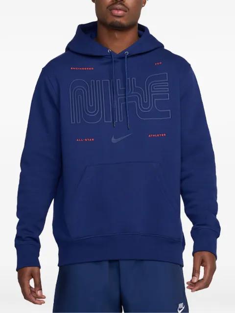 Club logo-print hoodie by NIKE