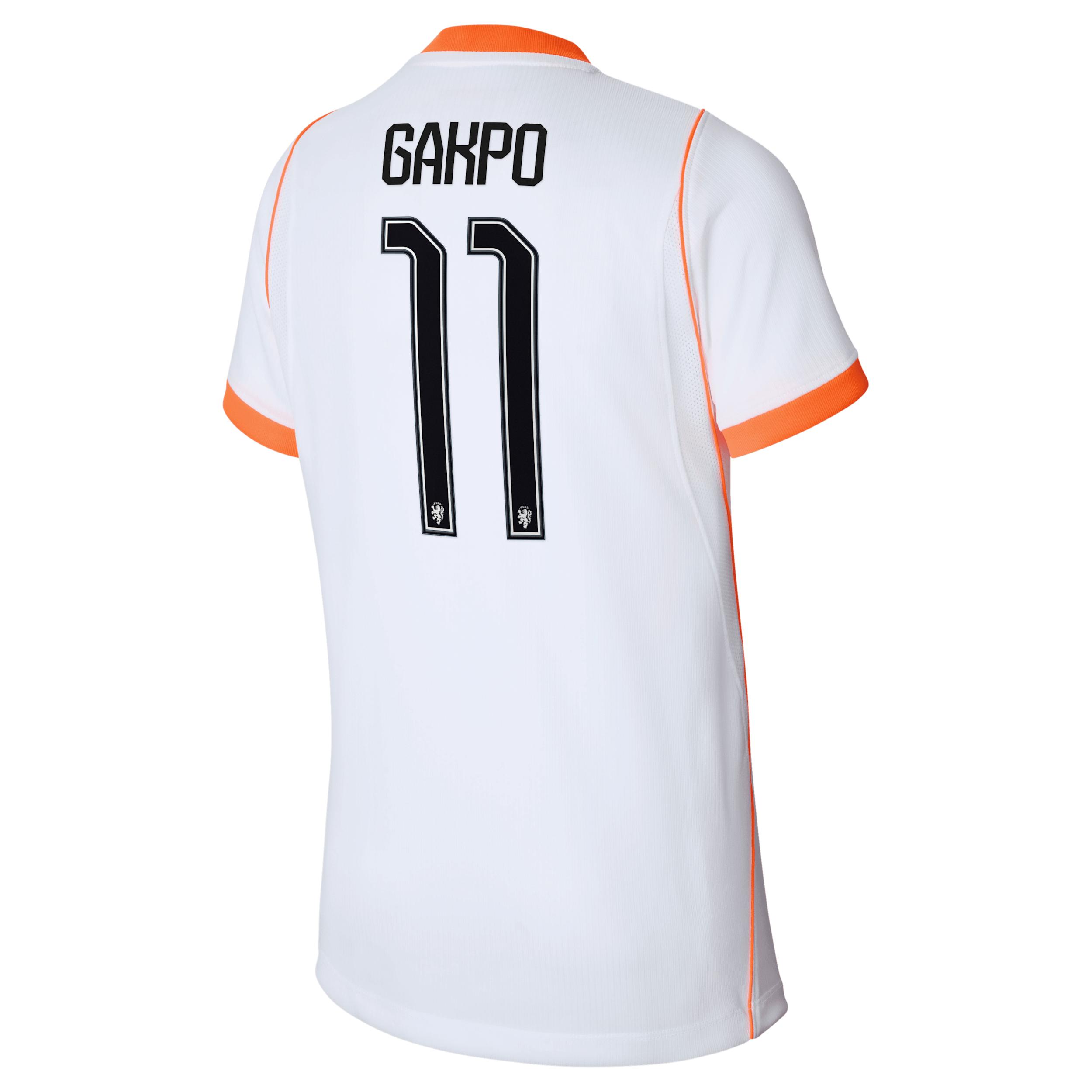 Cody Gakpo Netherlands National Team 2026 Stadium Away Big Kids' Nike Dri-FIT Soccer Jersey by NIKE