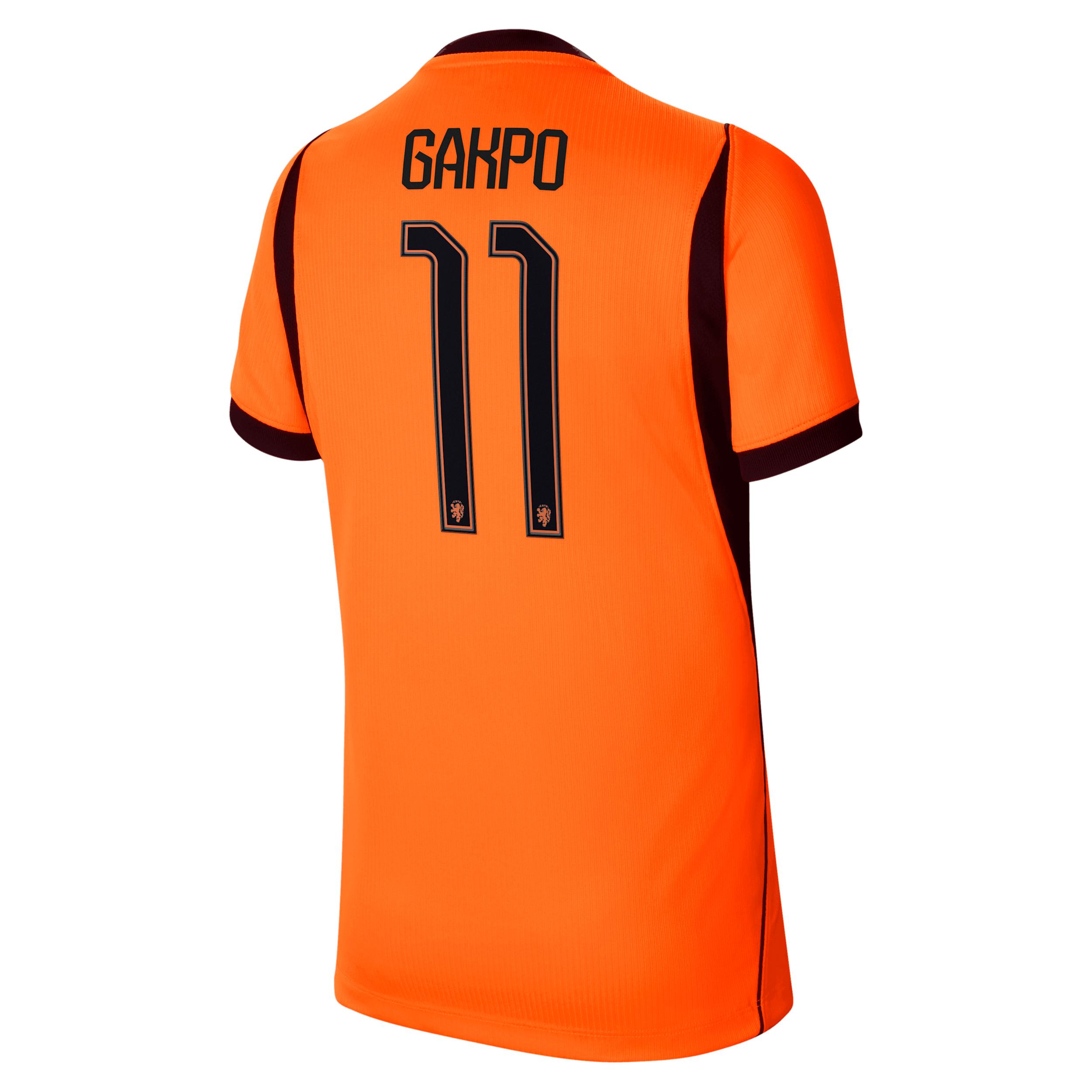 Cody Gakpo Netherlands National Team 2026 Stadium Home Big Kids' Nike Dri-FIT Soccer Jersey by NIKE