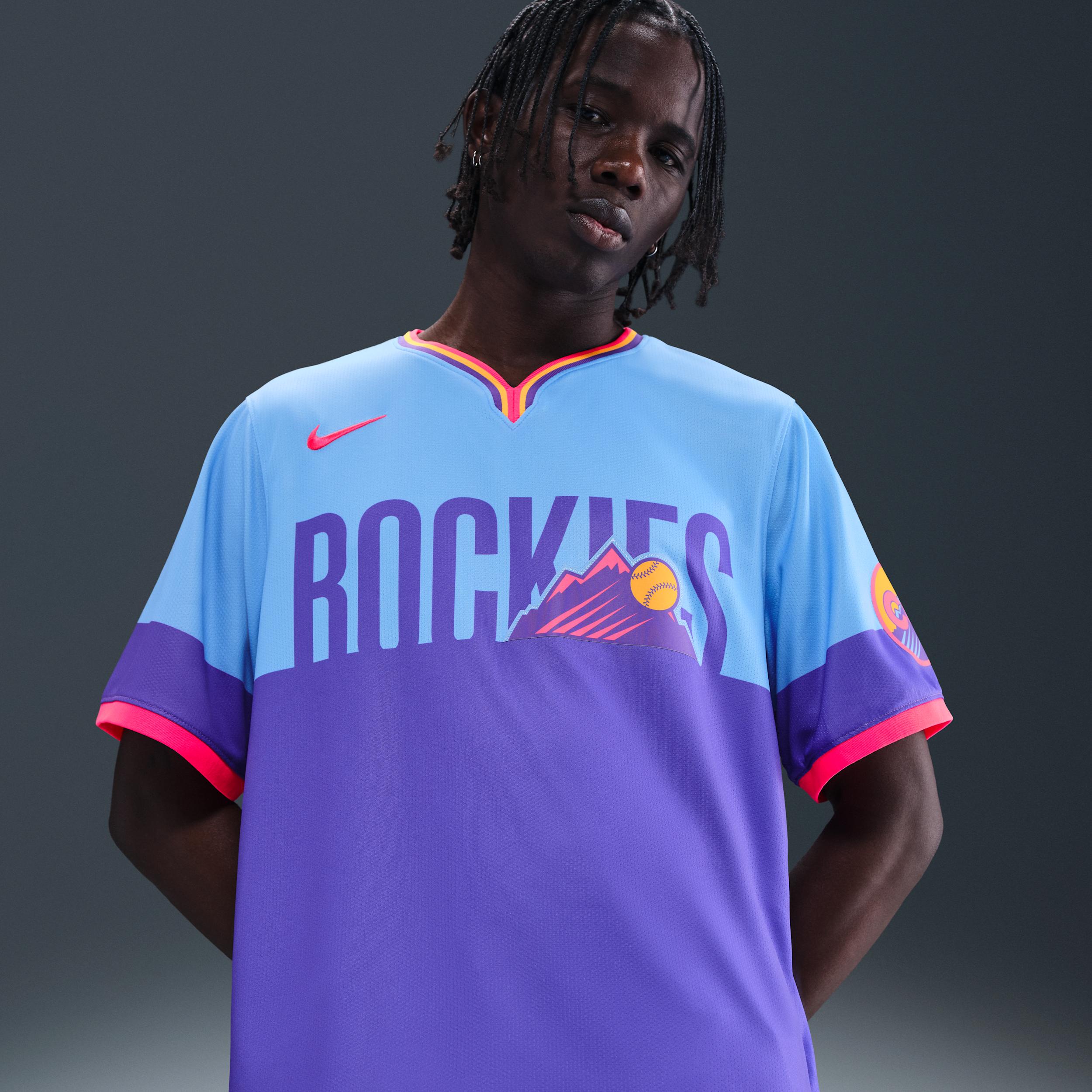 Colorado Rockies City Connect Menâs Nike Men's Dri-FIT ADV MLB Limited Jersey by NIKE