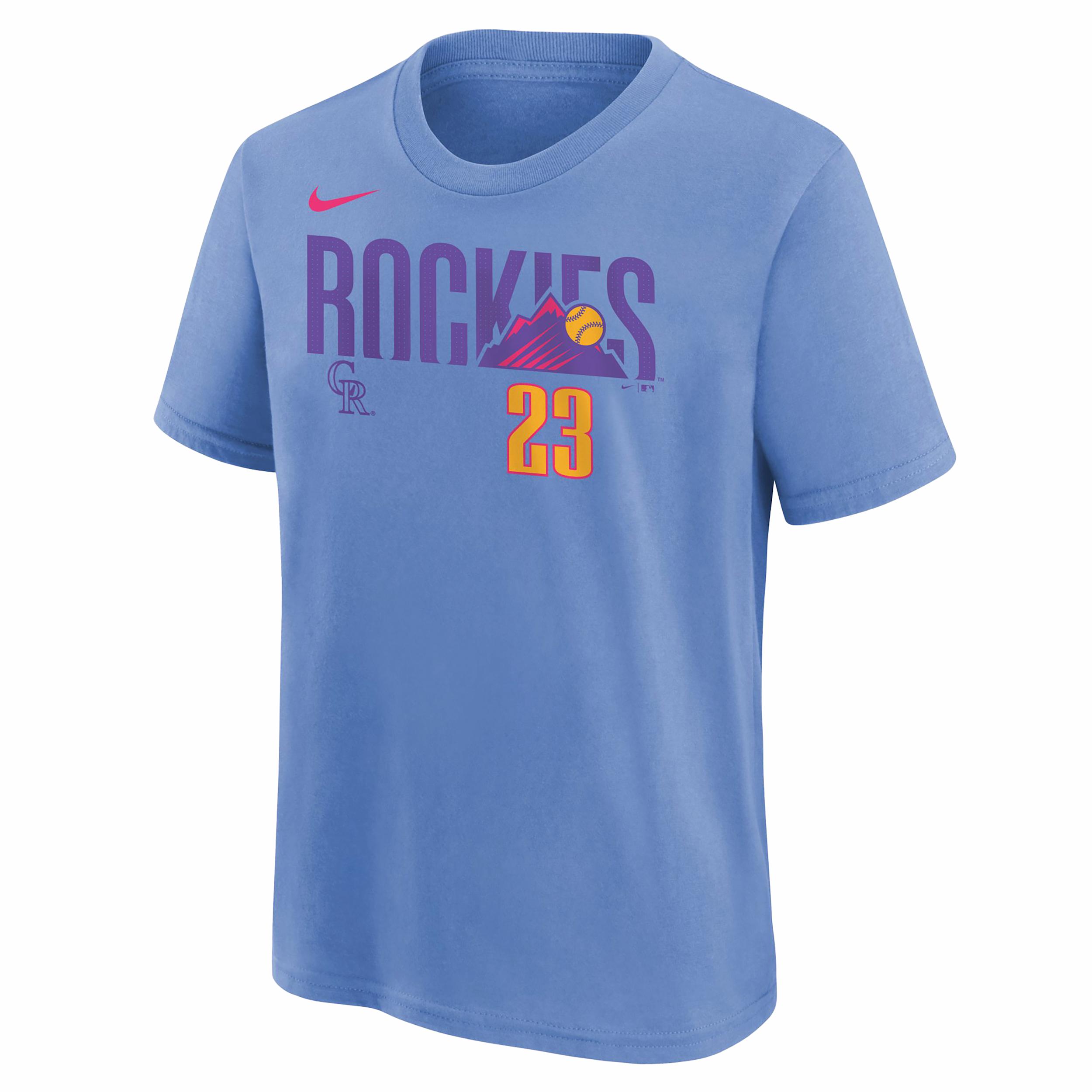 Colorado Rockies Kris Bryant City Connect Big Kids' Nike MLB T-Shirt by NIKE