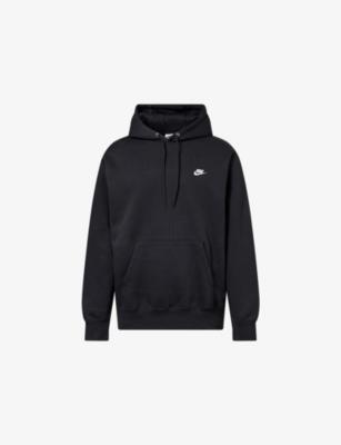 Core Club Brand-Embroidery Cotton-Blend Hoodie by NIKE