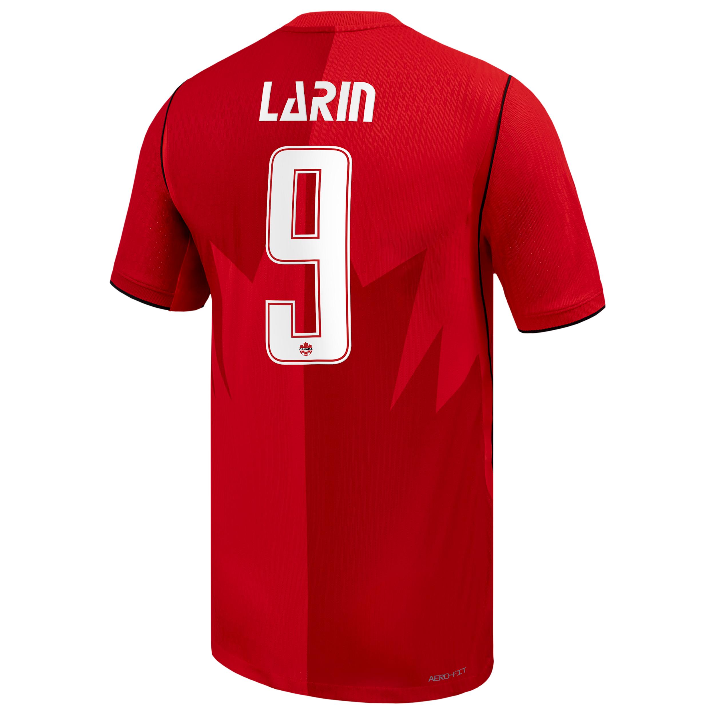 Cyle Larin Canada Soccer 2026 Match Home Nike Men's Dri-FIT ADV Soccer Jersey by NIKE