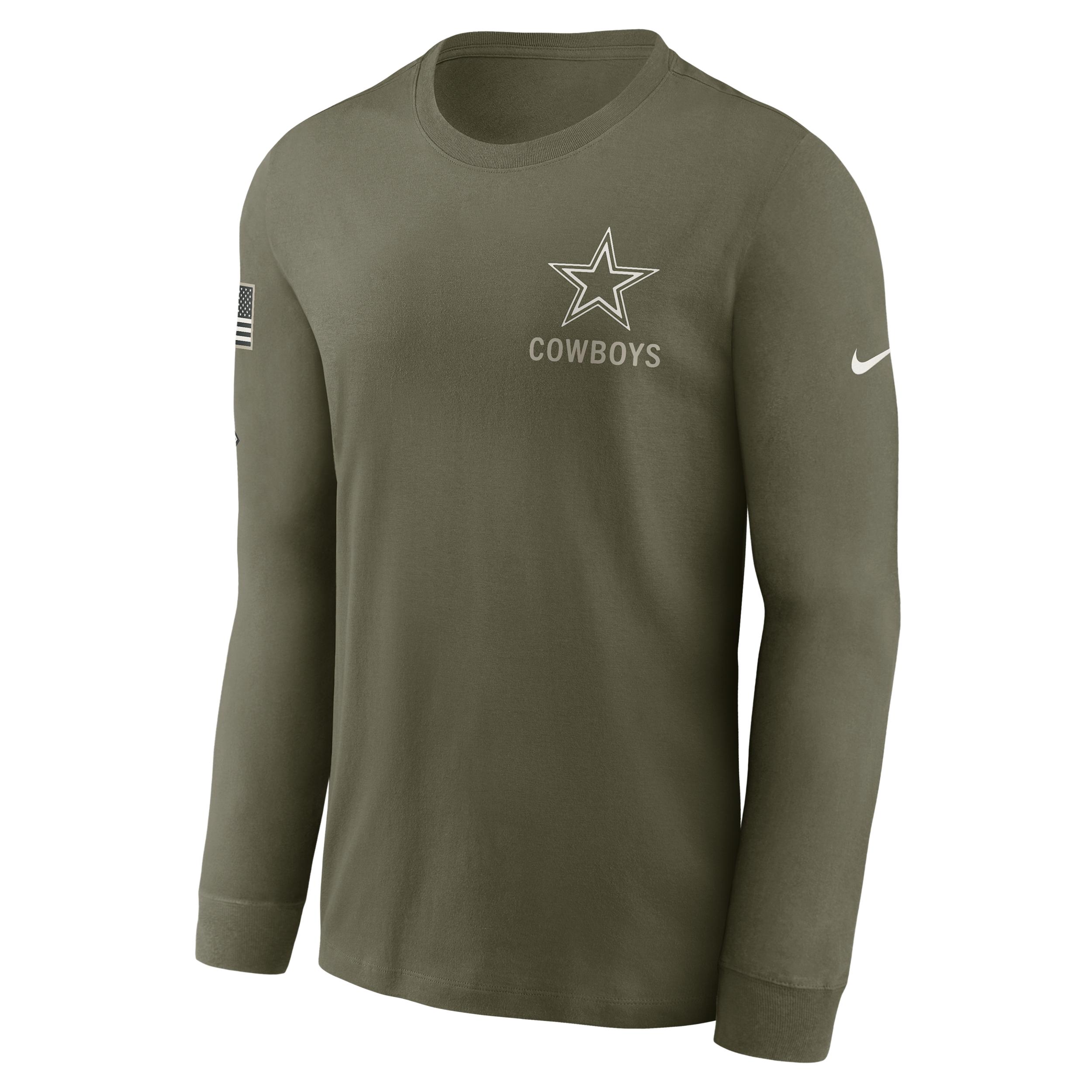 Dallas Cowboys Salute to Service Nike Men's NFL Long-Sleeve T-Shirt by NIKE