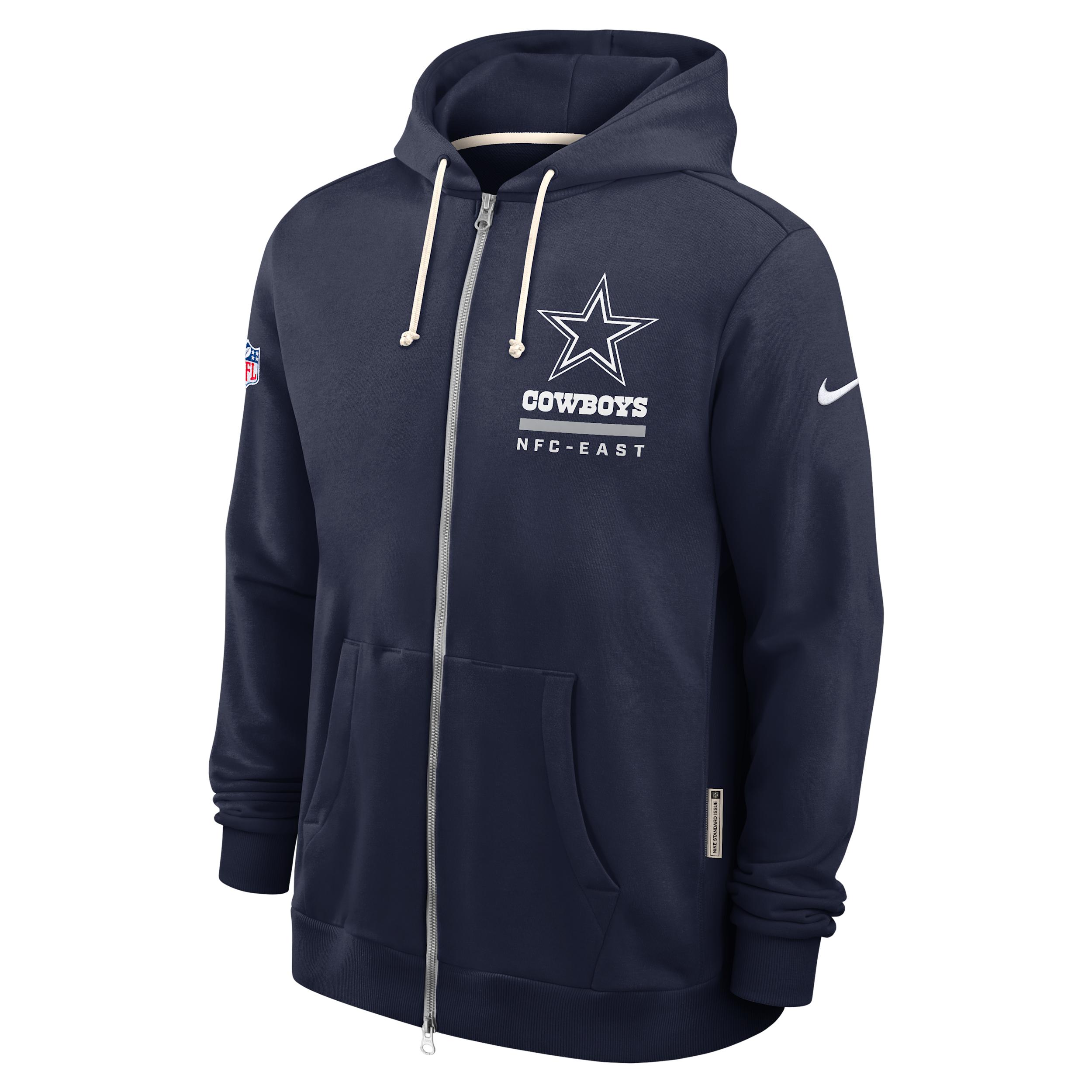 Dallas Cowboys Utility Player Sideline Nike Men's Dri-FIT NFL Full-Zip Hoodie by NIKE