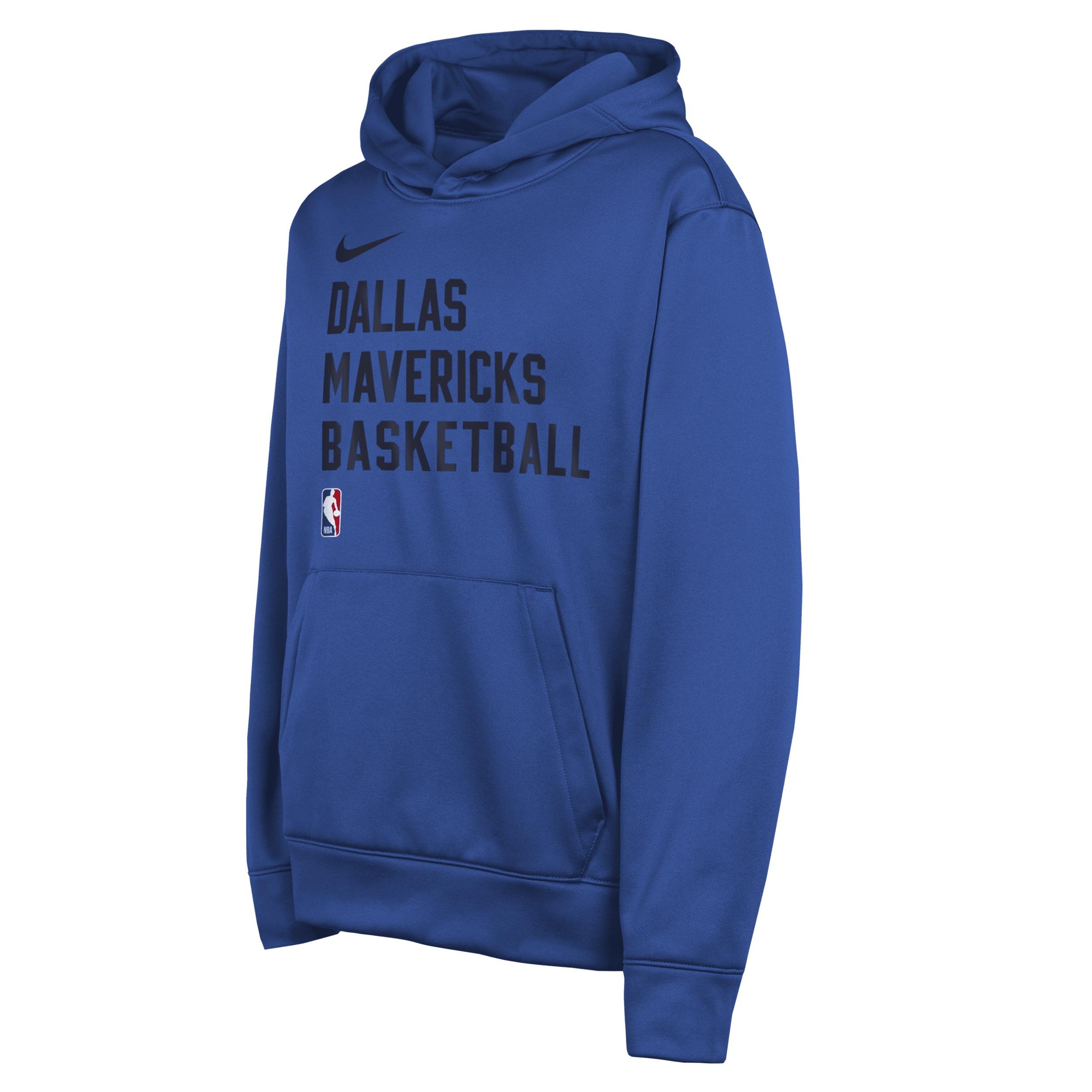 Dallas Mavericks Big Kids' Nike Dri-FIT NBA Pullover Hoodie by NIKE