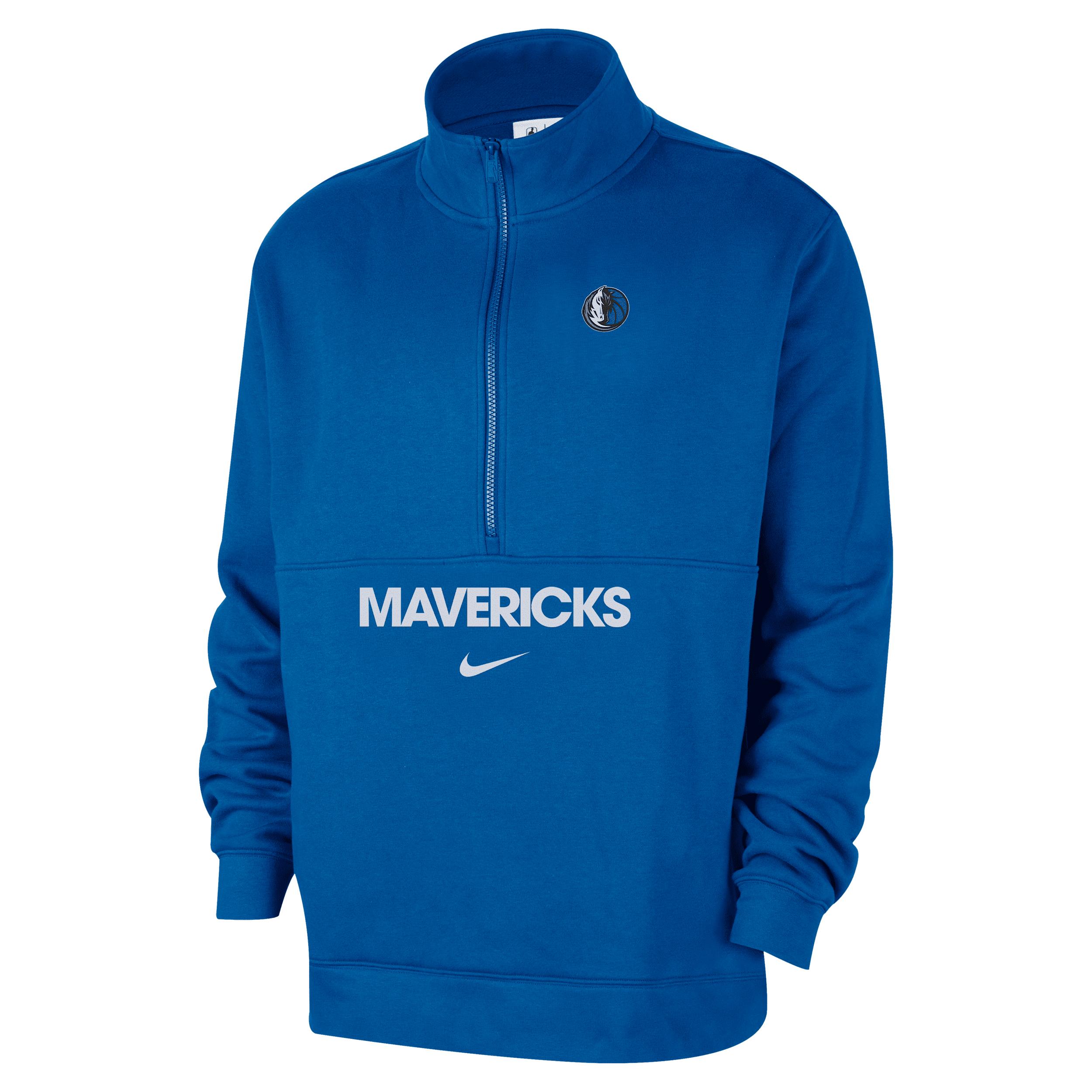Dallas Mavericks Club Courtside Nike Men's NBA 1/2-Zip Top by NIKE