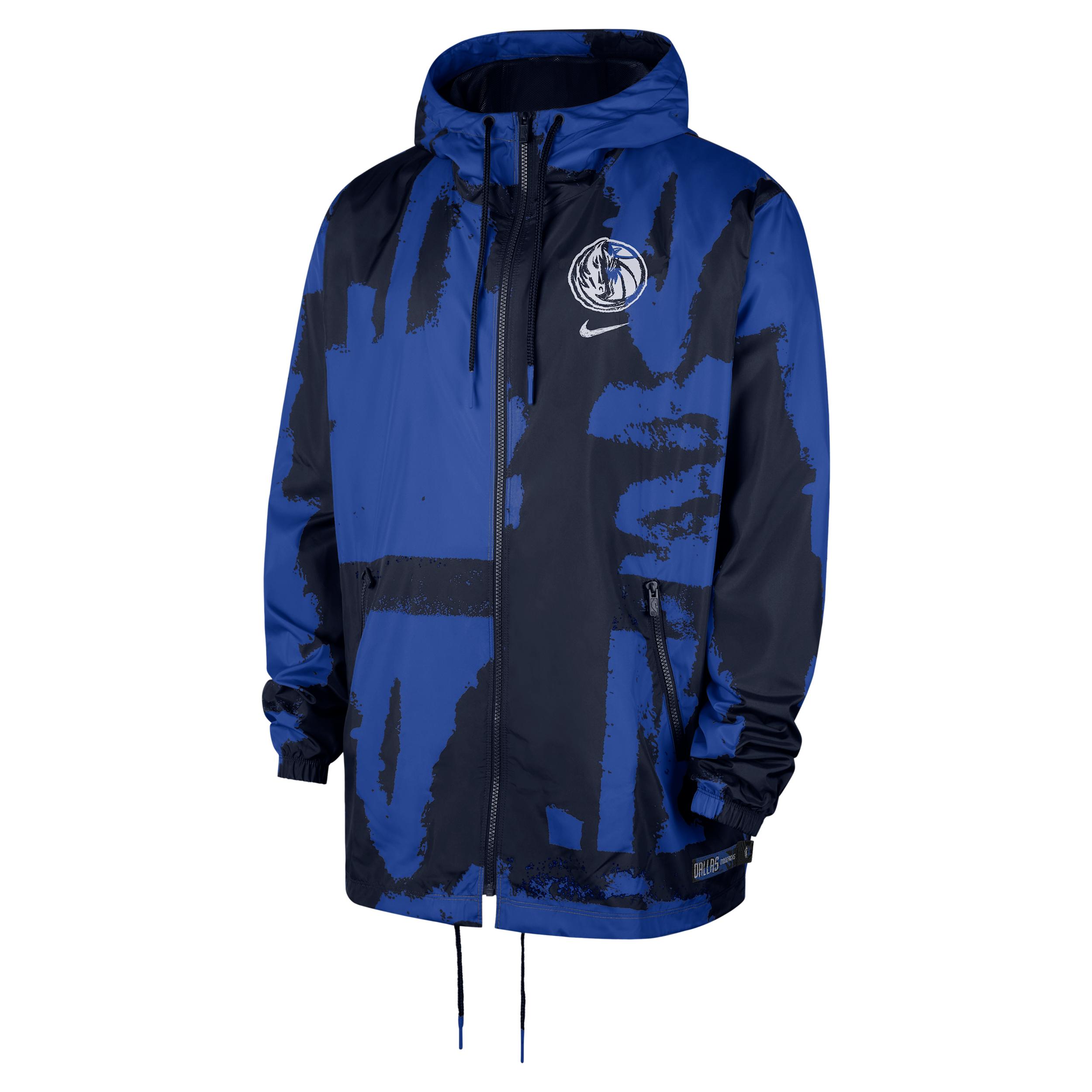 Dallas Mavericks Courtside Nike Men's NBA Club Woven Full-Zip Jacket by NIKE
