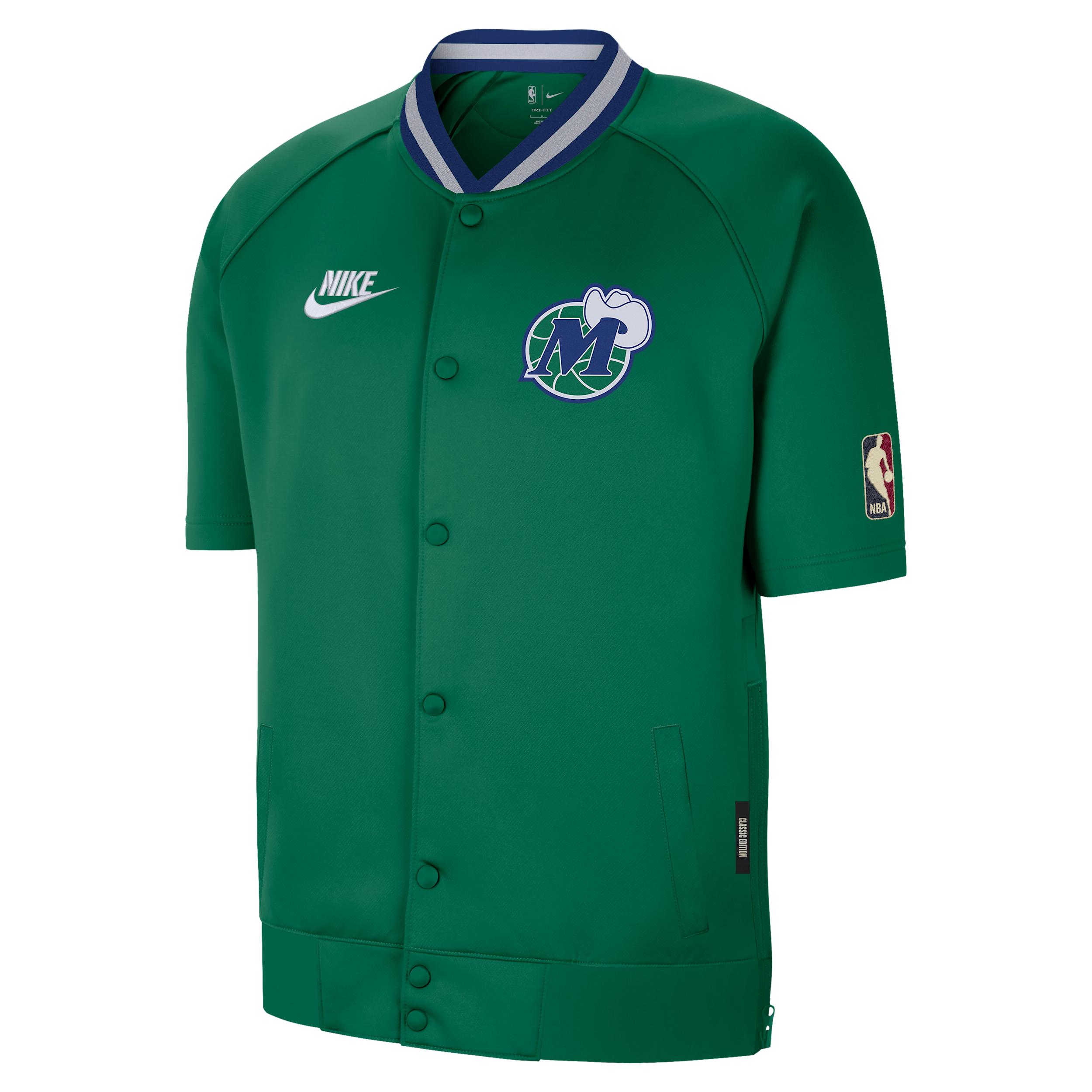 Dallas Mavericks Hardwood Classics Nike Men's Dri-FIT NBA Short-Sleeve Jacket by NIKE