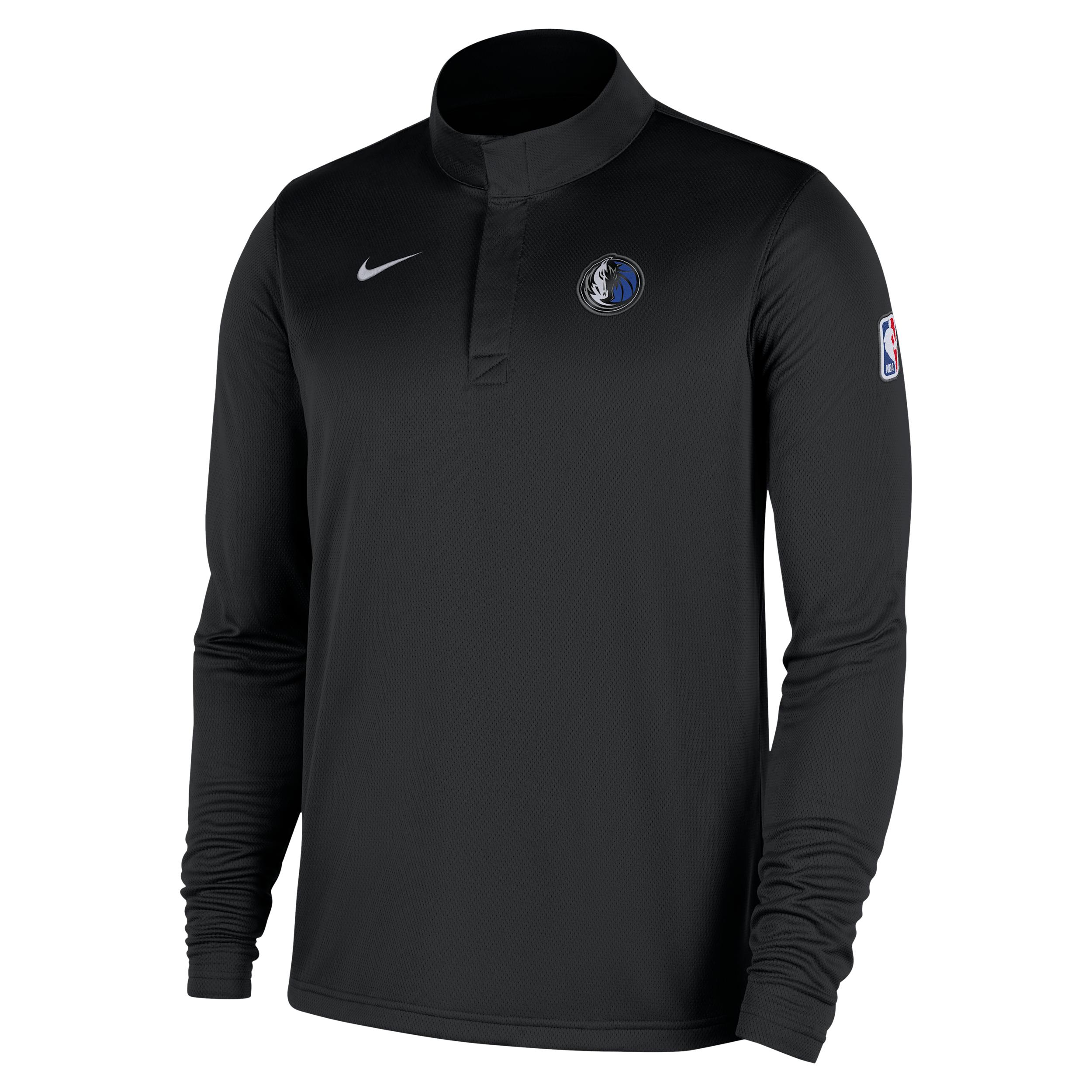 Dallas Mavericks Nike Men's Dri-FIT NBA 1/4-Zip Long-Sleeve Top by NIKE