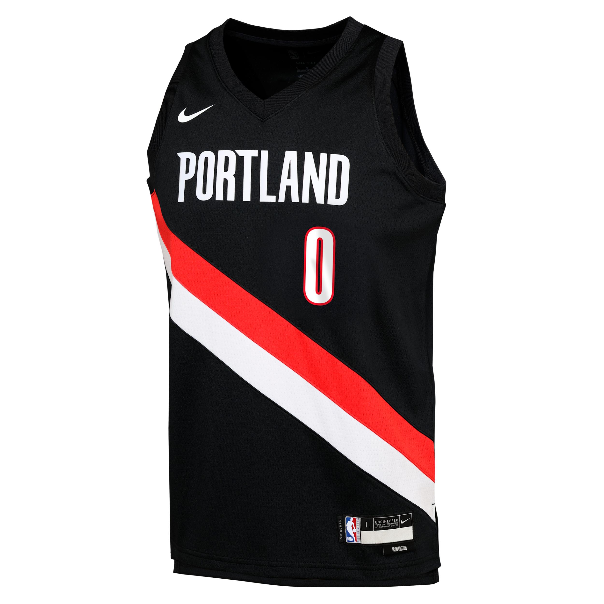 Damian Lillard Portland Trail Blazers Icon Edition Big Kids' Nike NBA Swingman Jersey by NIKE