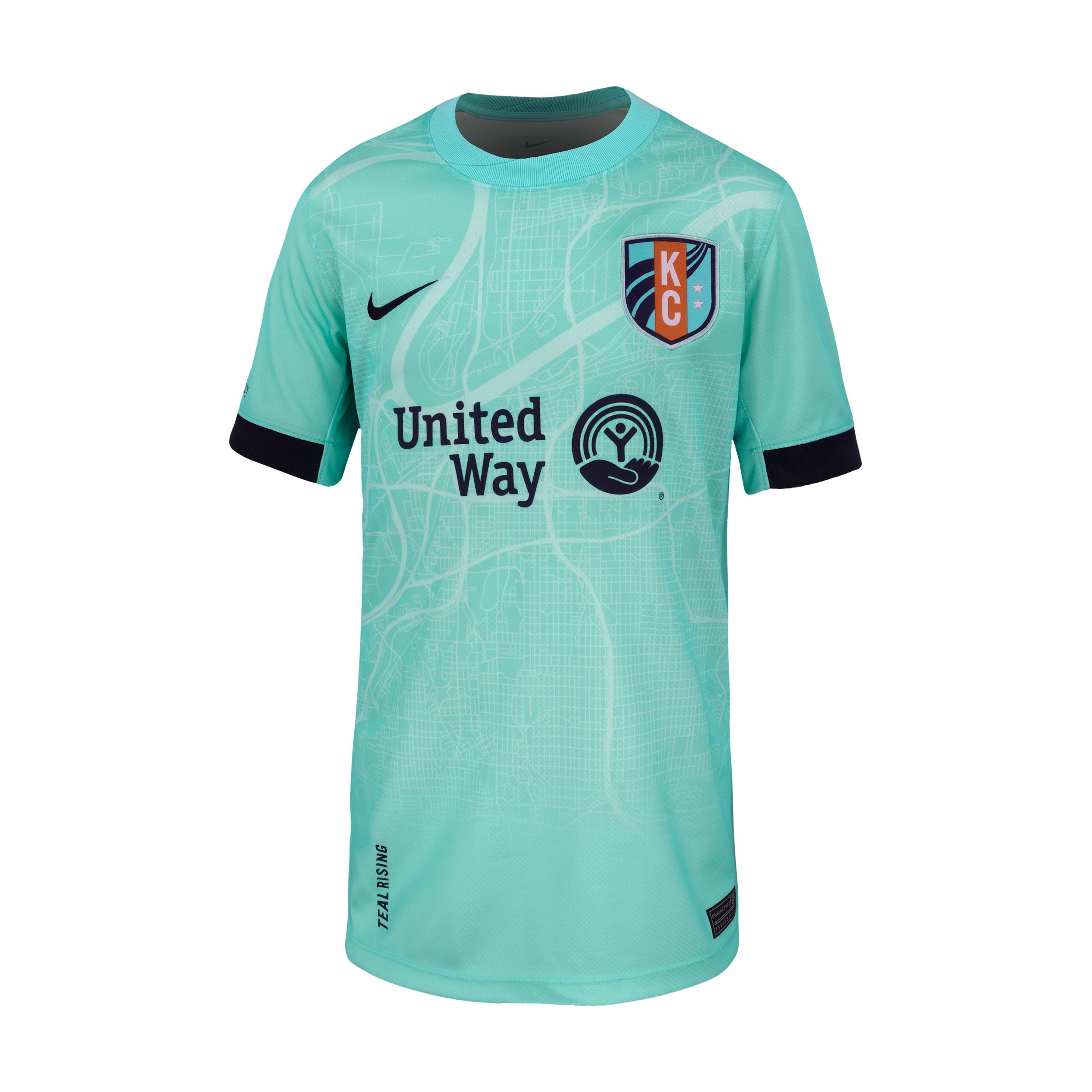 Debinha de Oliveira KC Current 2025 Stadium Away Big Kids' Nike Dri-FIT NWSL Replica Jersey by NIKE