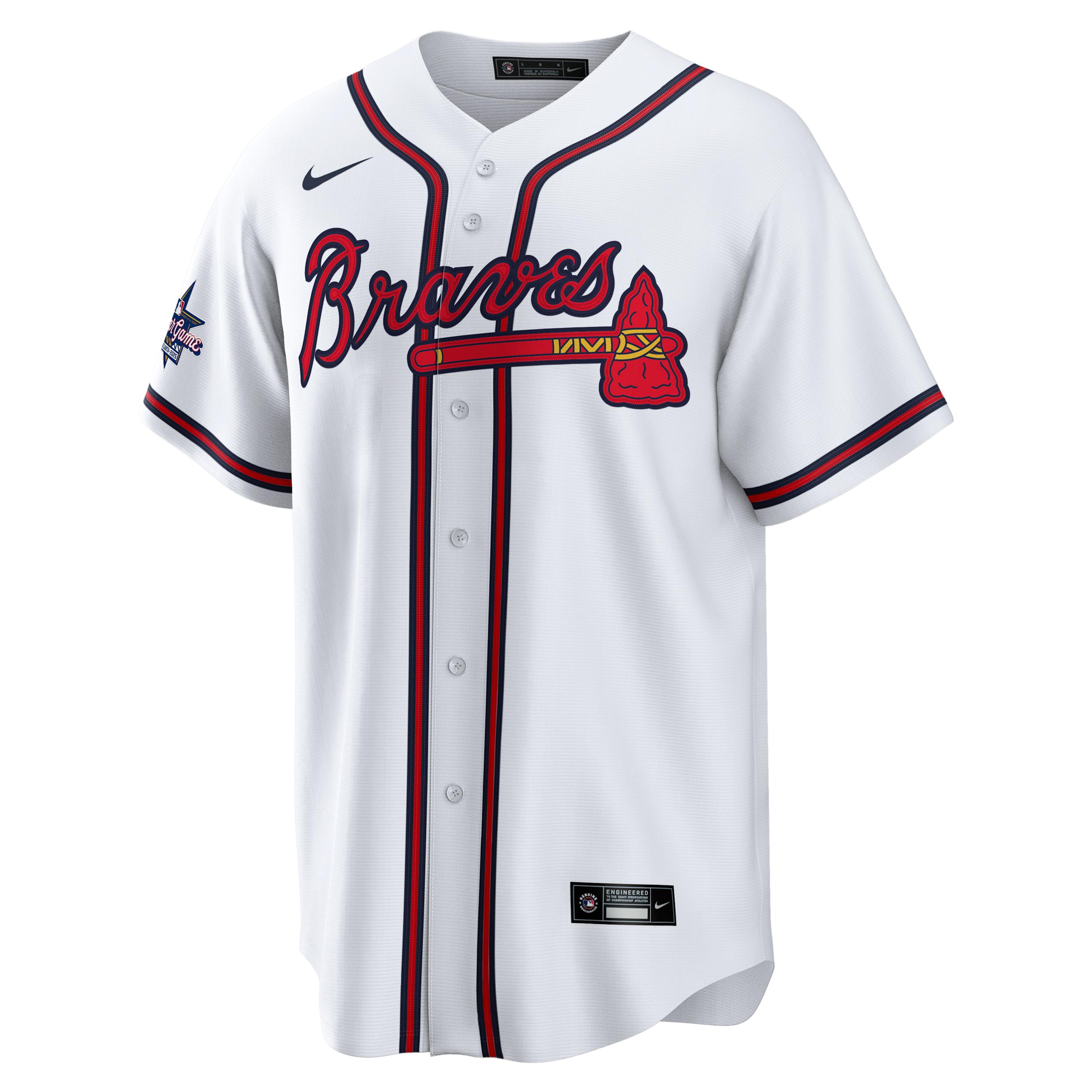 Deion Sanders Atlanta Braves Retired Nike Men's MLB Replica Jersey by NIKE