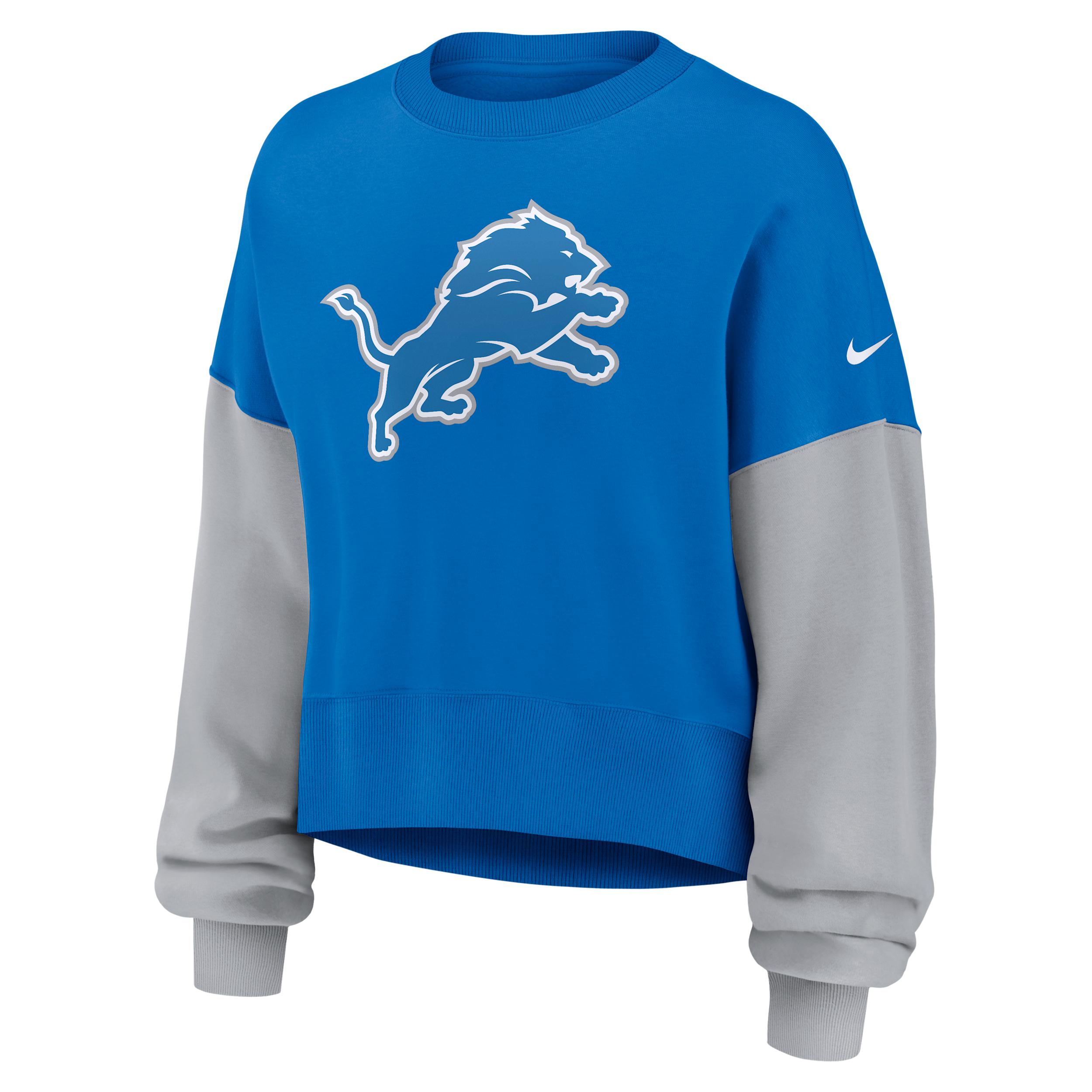 Detroit Lions Nike Women's NFL Pullover Crew by NIKE
