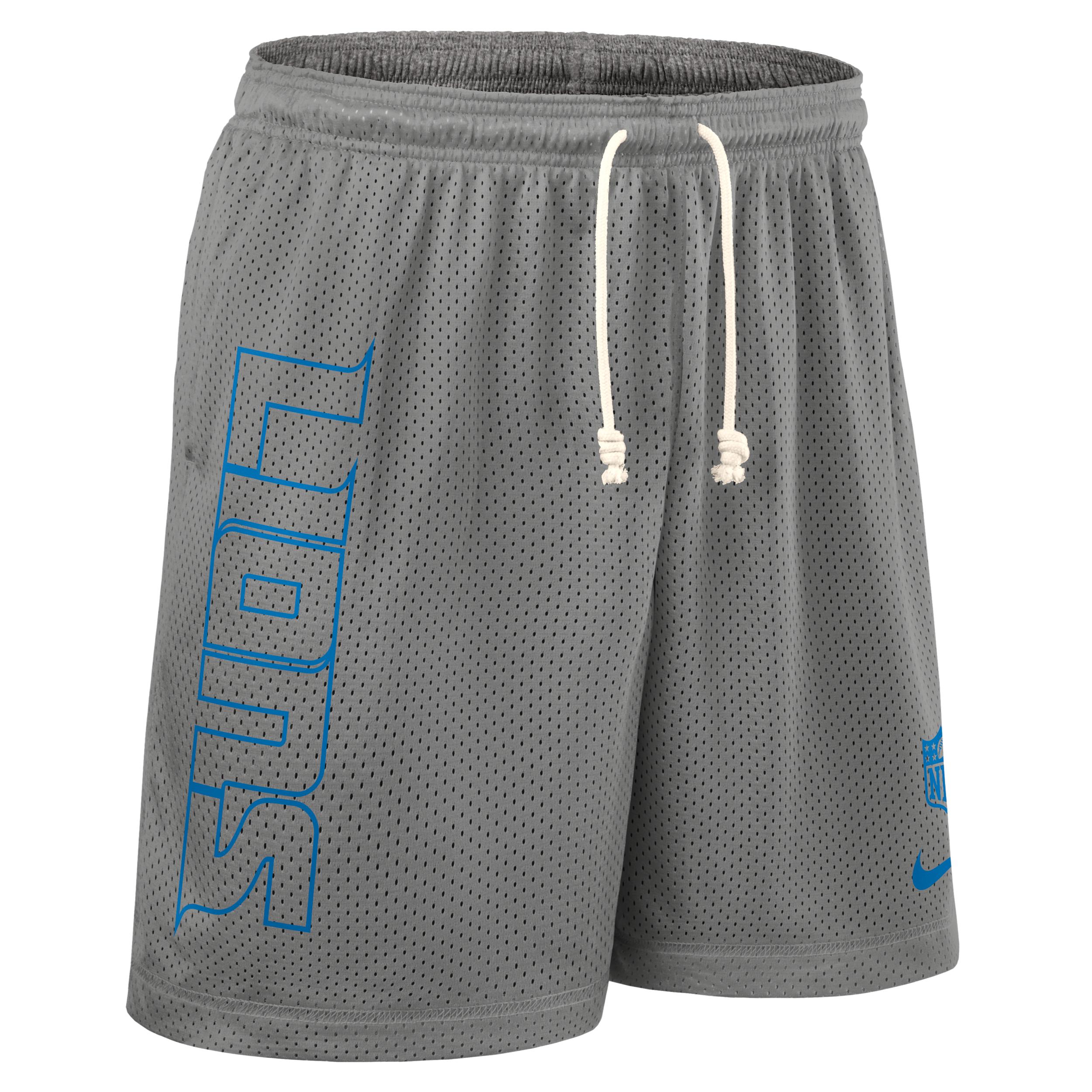 Detroit Lions Sideline Reversible Menâs Nike Men's Dri-FIT NFL Shorts by NIKE