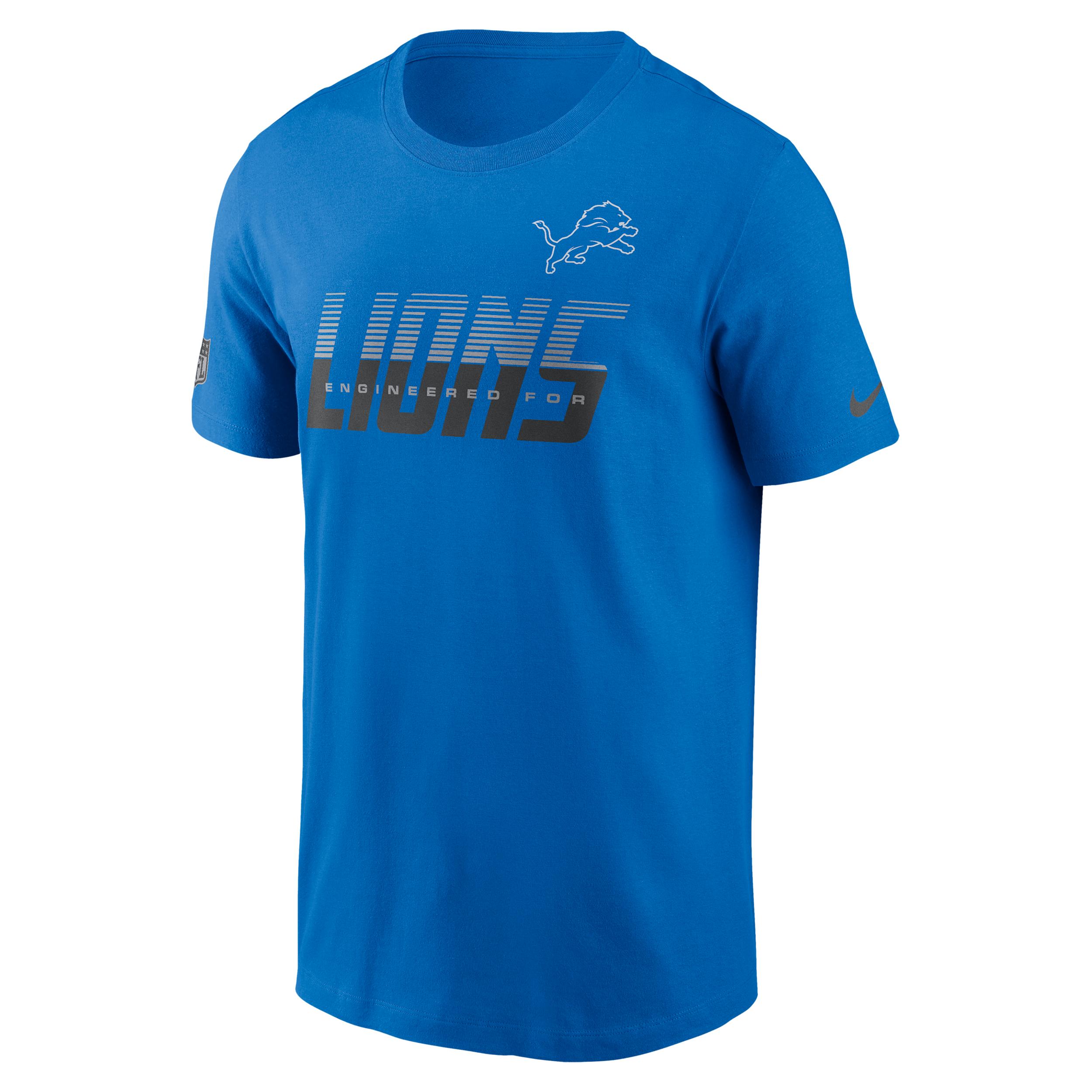Detroit Lions Sideline Team Issue Nike Men's Dri-FIT NFL T-Shirt by NIKE
