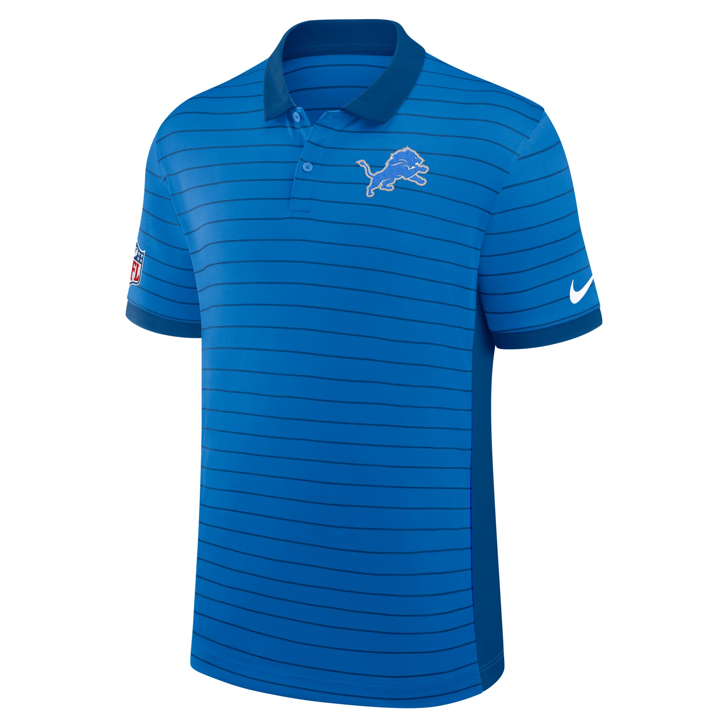 Detroit Lions Sideline Victory Stripe Nike Men's Dri-FIT NFL Polo by NIKE