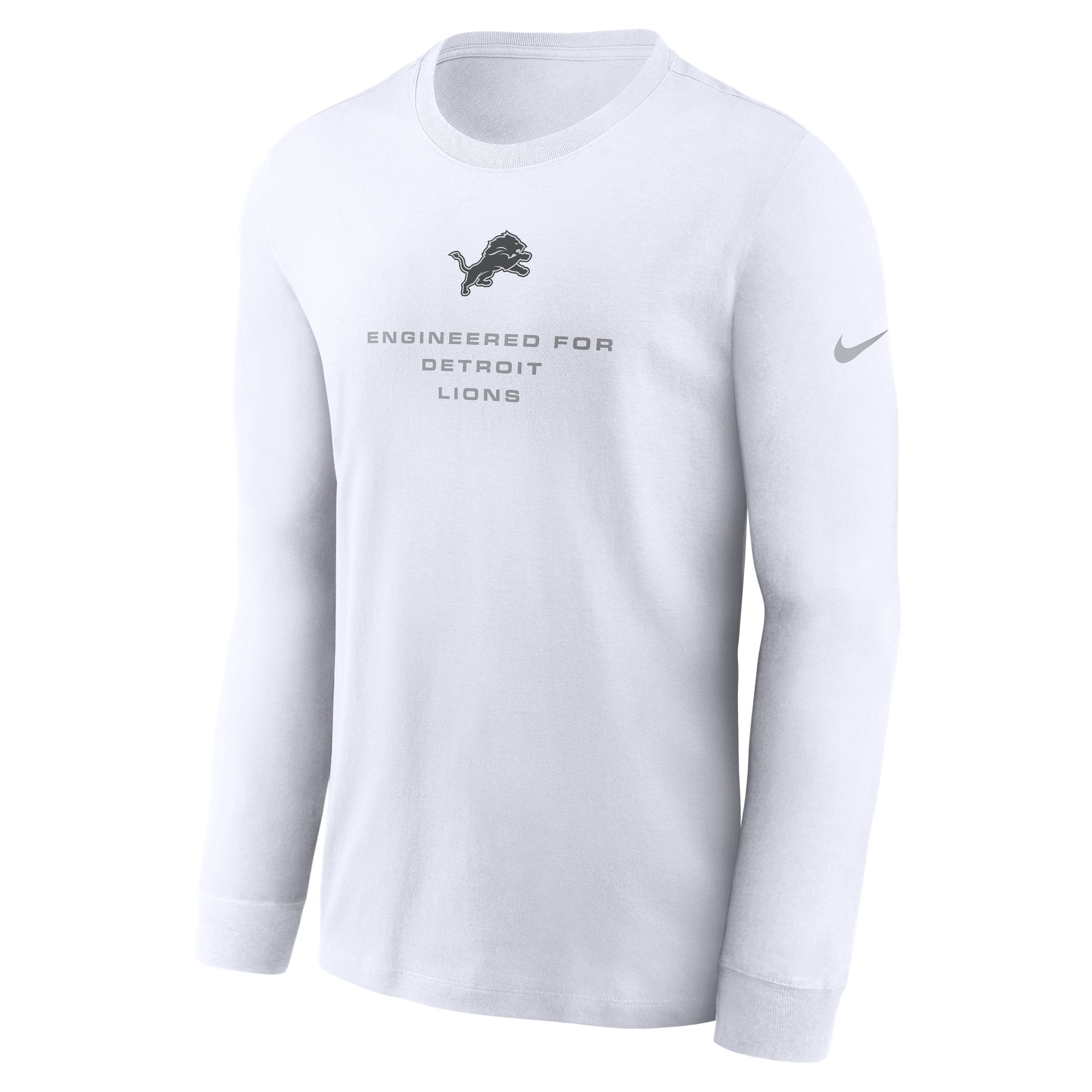 Detroit Lions Team Issue Nike Men's Dri-FIT NFL Long-Sleeve T-Shirt by NIKE