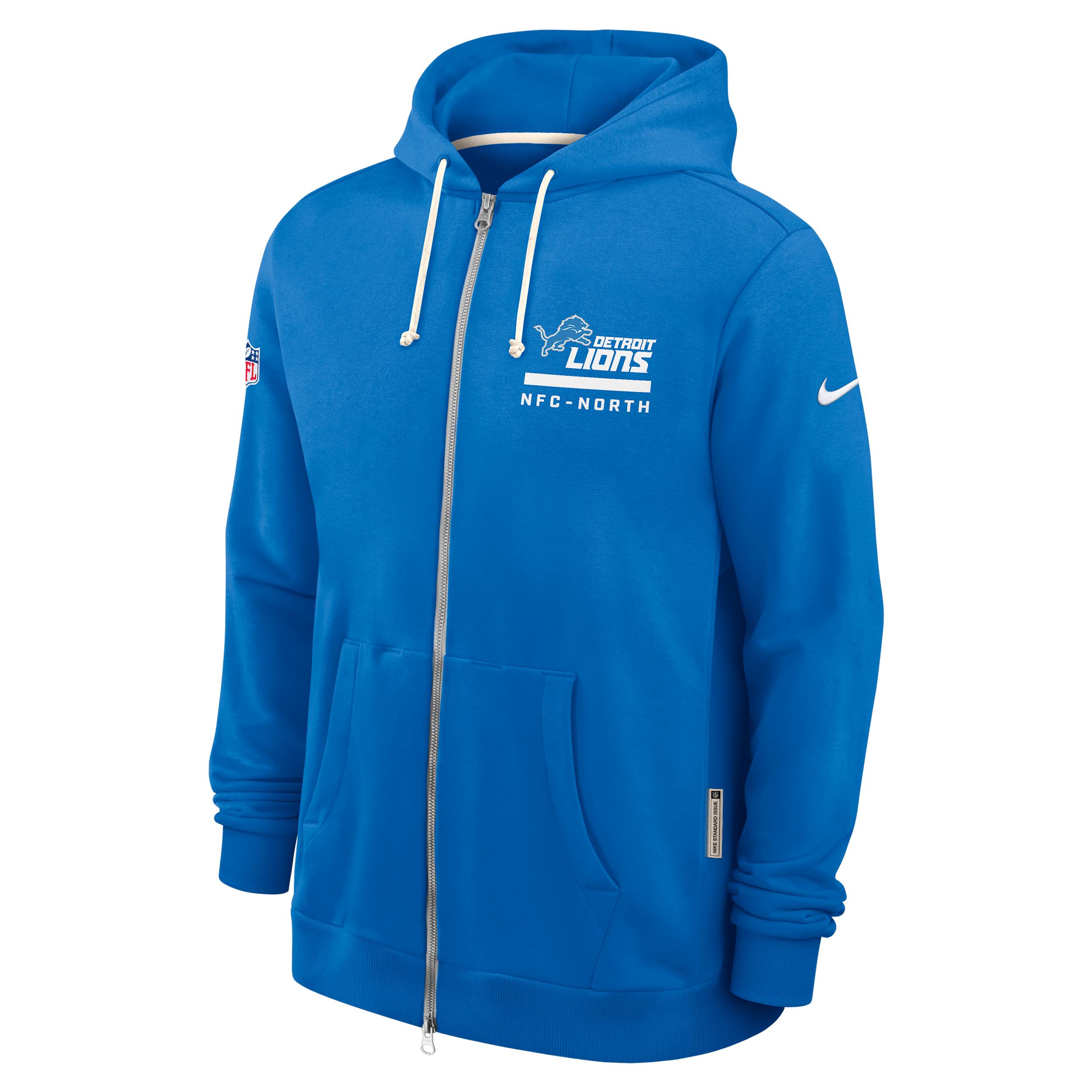 Detroit Lions Utility Player Sideline Nike Men's Dri-FIT NFL Full-Zip Hoodie by NIKE