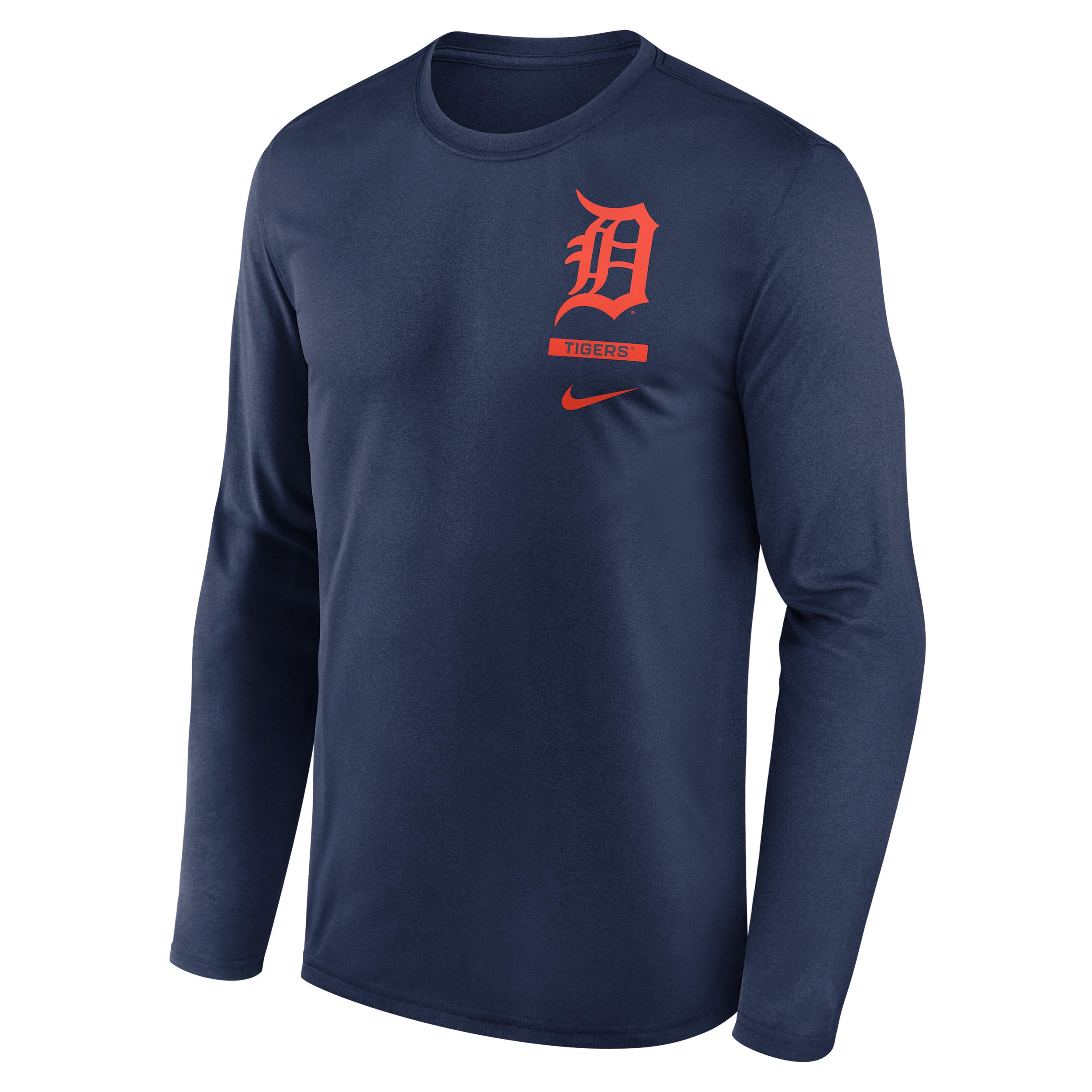 Detroit Tigers 2-Hit Legend Nike Men's Dri-FIT MLB Long-Sleeve T-Shirt by NIKE