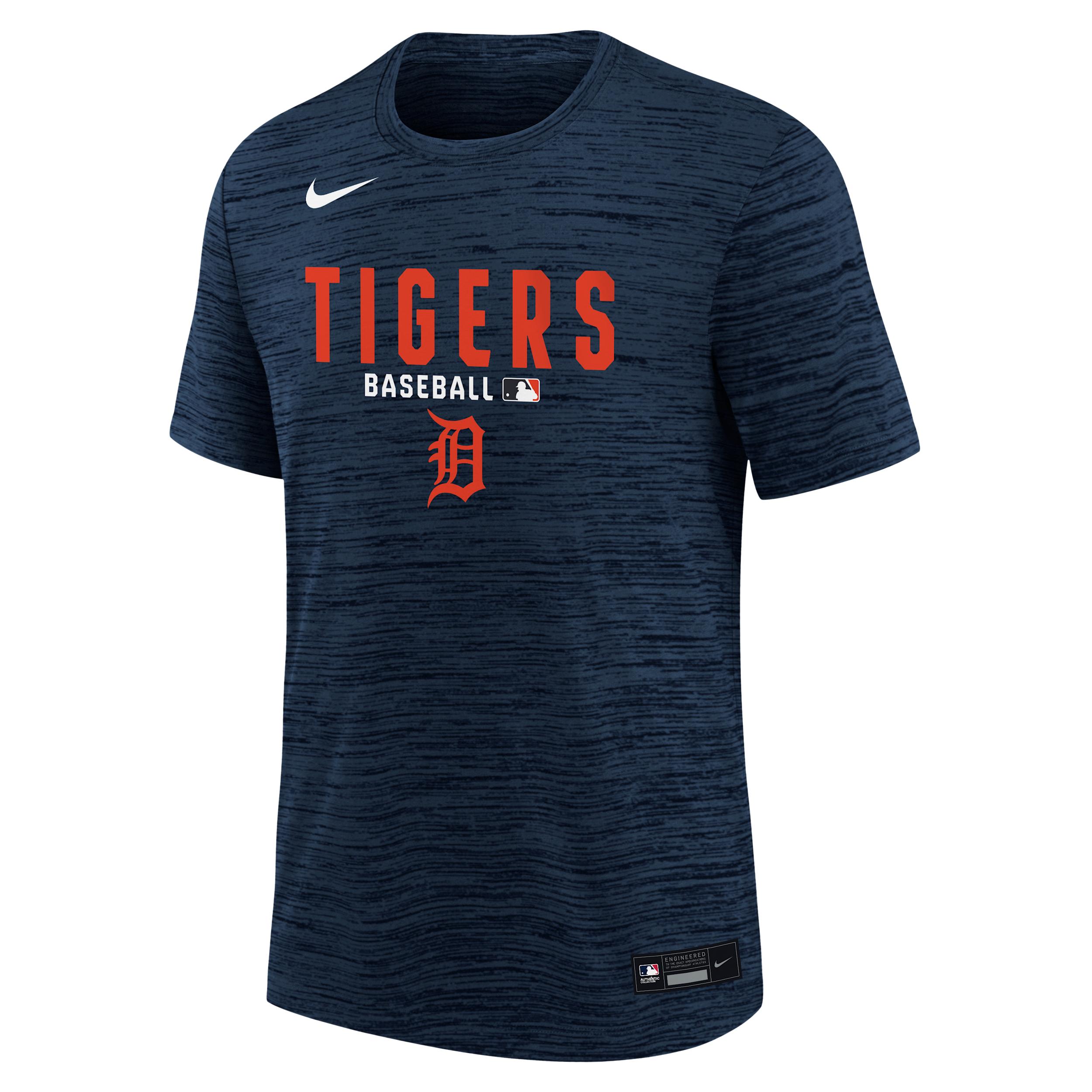 Detroit Tigers Authentic Collection Velocity T-Shirt Big Kids' Nike Dri-FIT MLB T-Shirt by NIKE