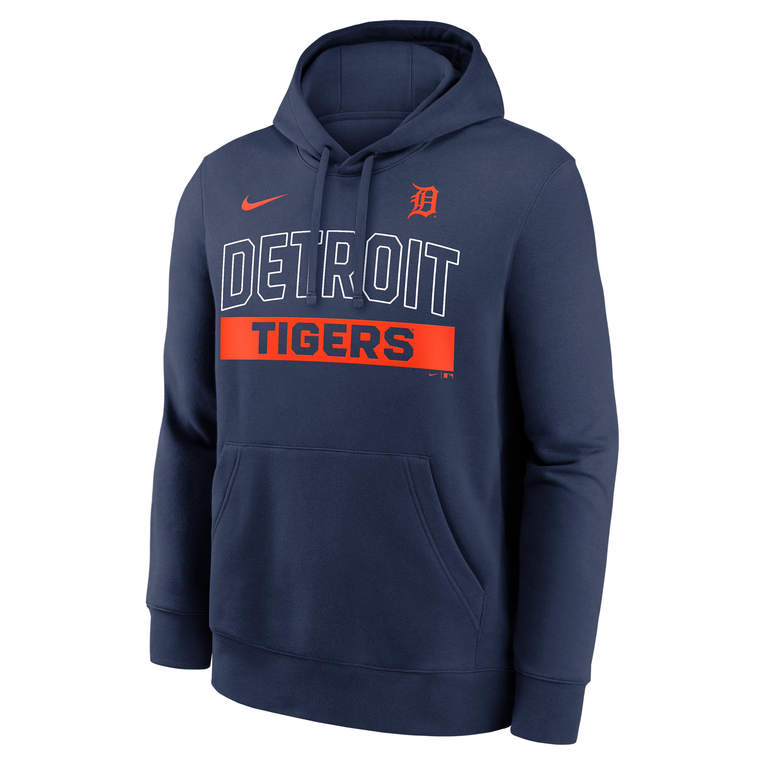 Detroit Tigers Club Nike Men's MLB Pullover Hoodie by NIKE