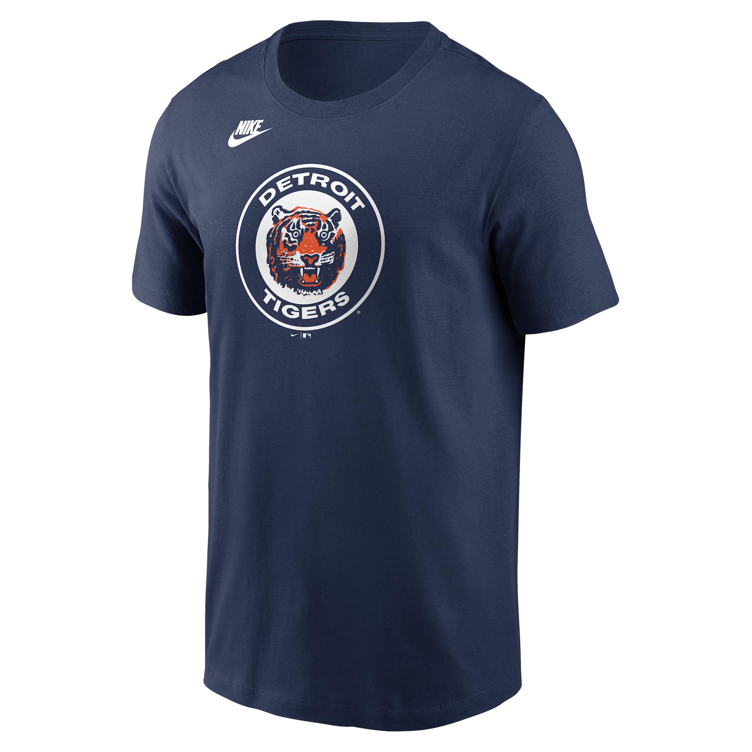 Detroit Tigers Cooperstown Team Logo Nike Men's MLB T-Shirt by NIKE