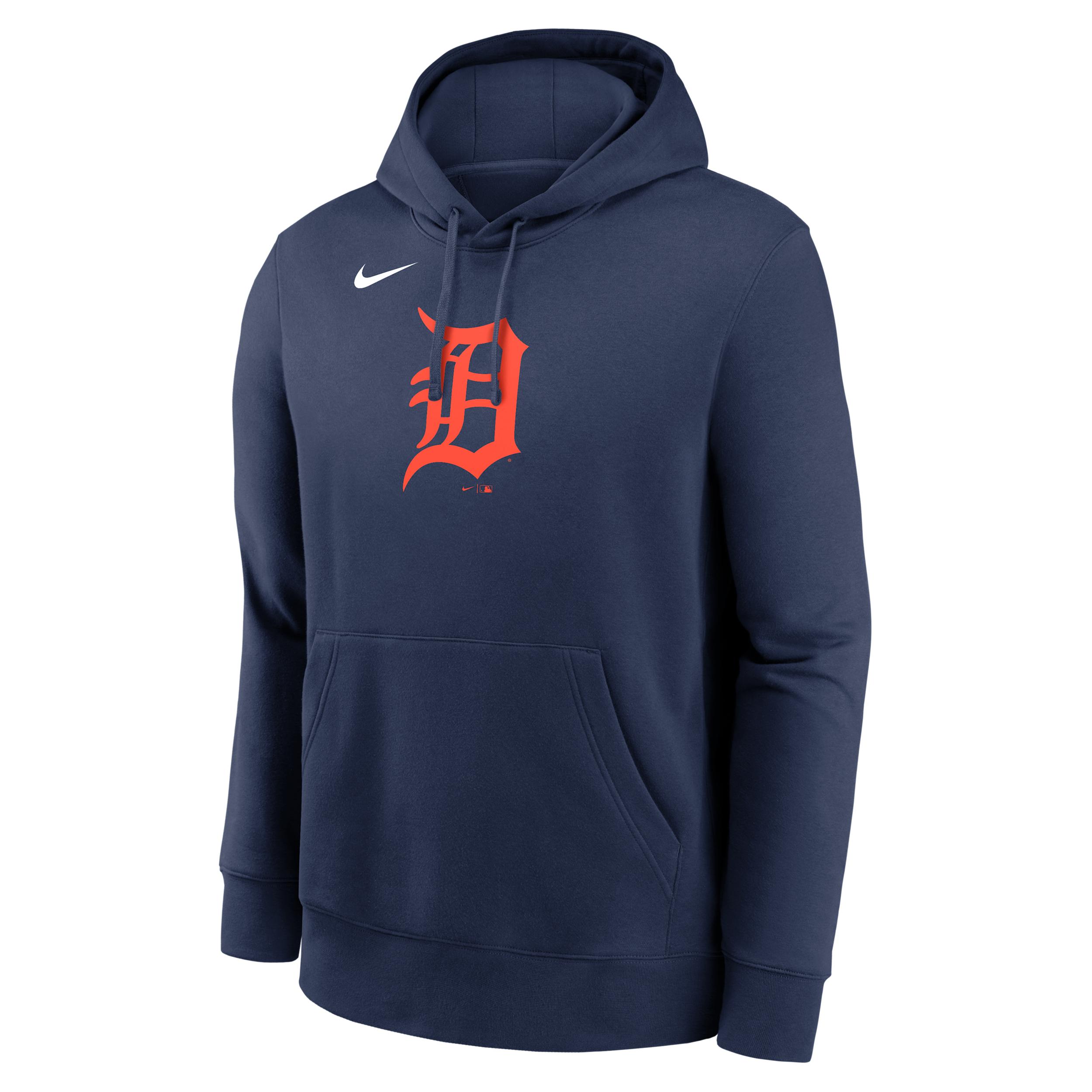 Detroit Tigers Logo Club Nike Men's MLB Pullover Hoodie by NIKE