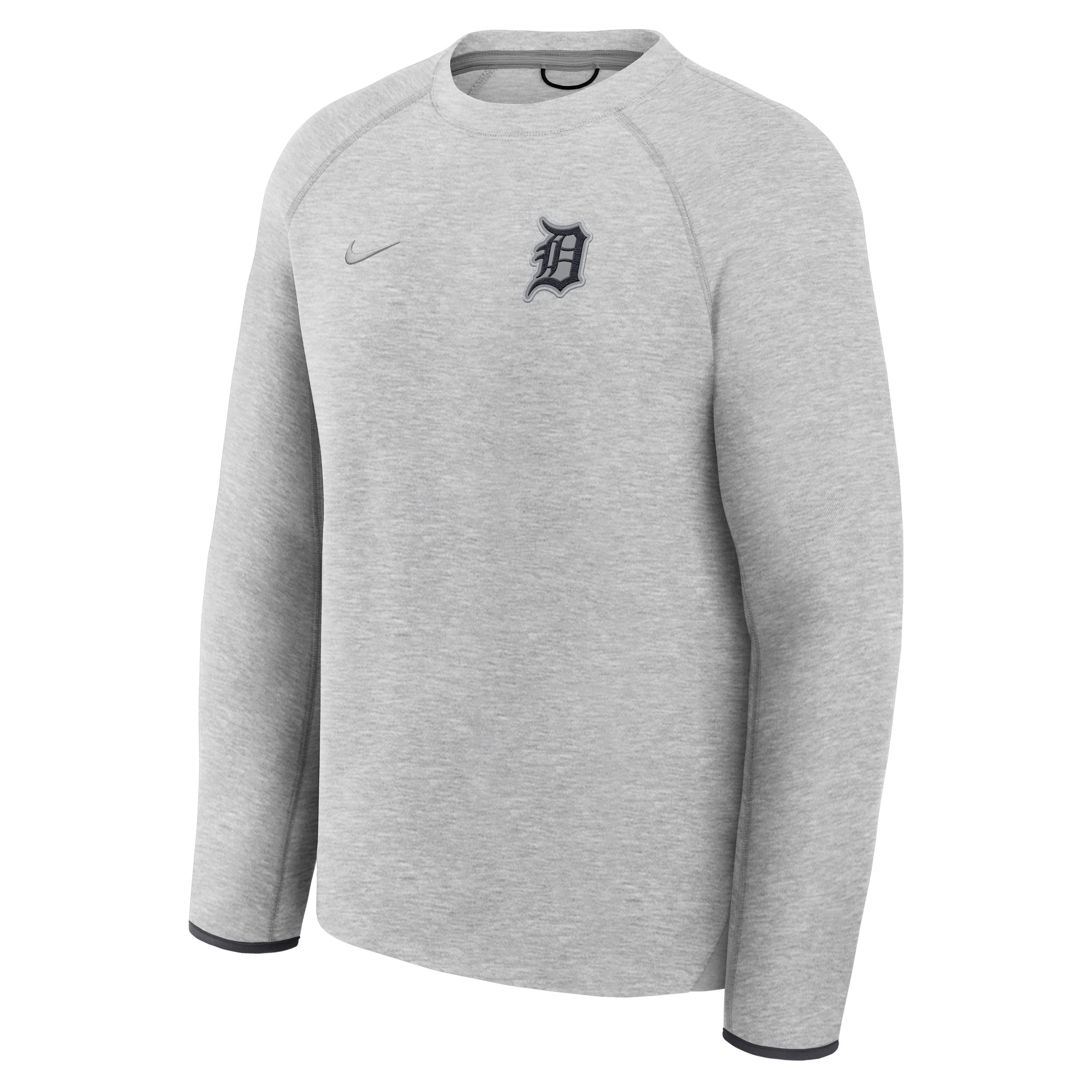 Detroit Tigers Tech Fleece Nike Men's MLB Pullover Crew by NIKE