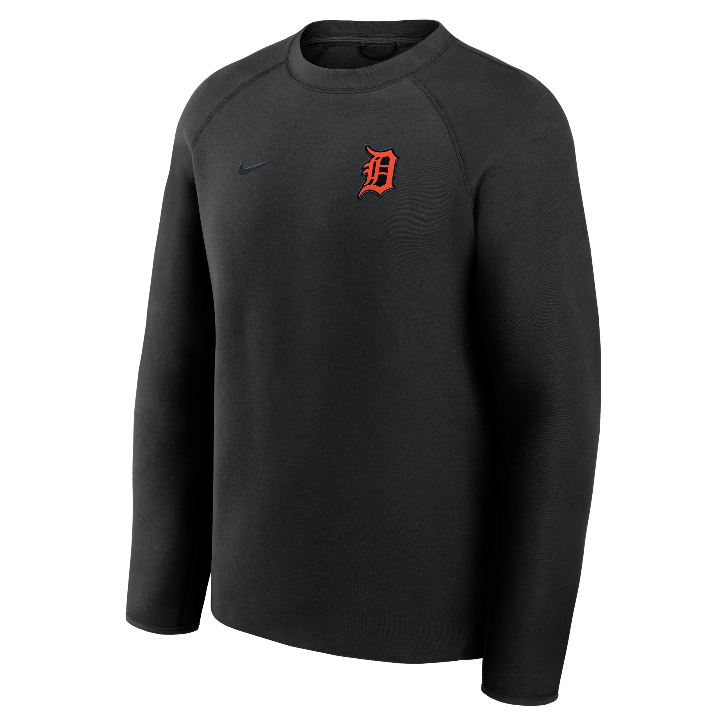 Detroit Tigers Tech Fleece Nike Men's MLB Pullover Crew by NIKE