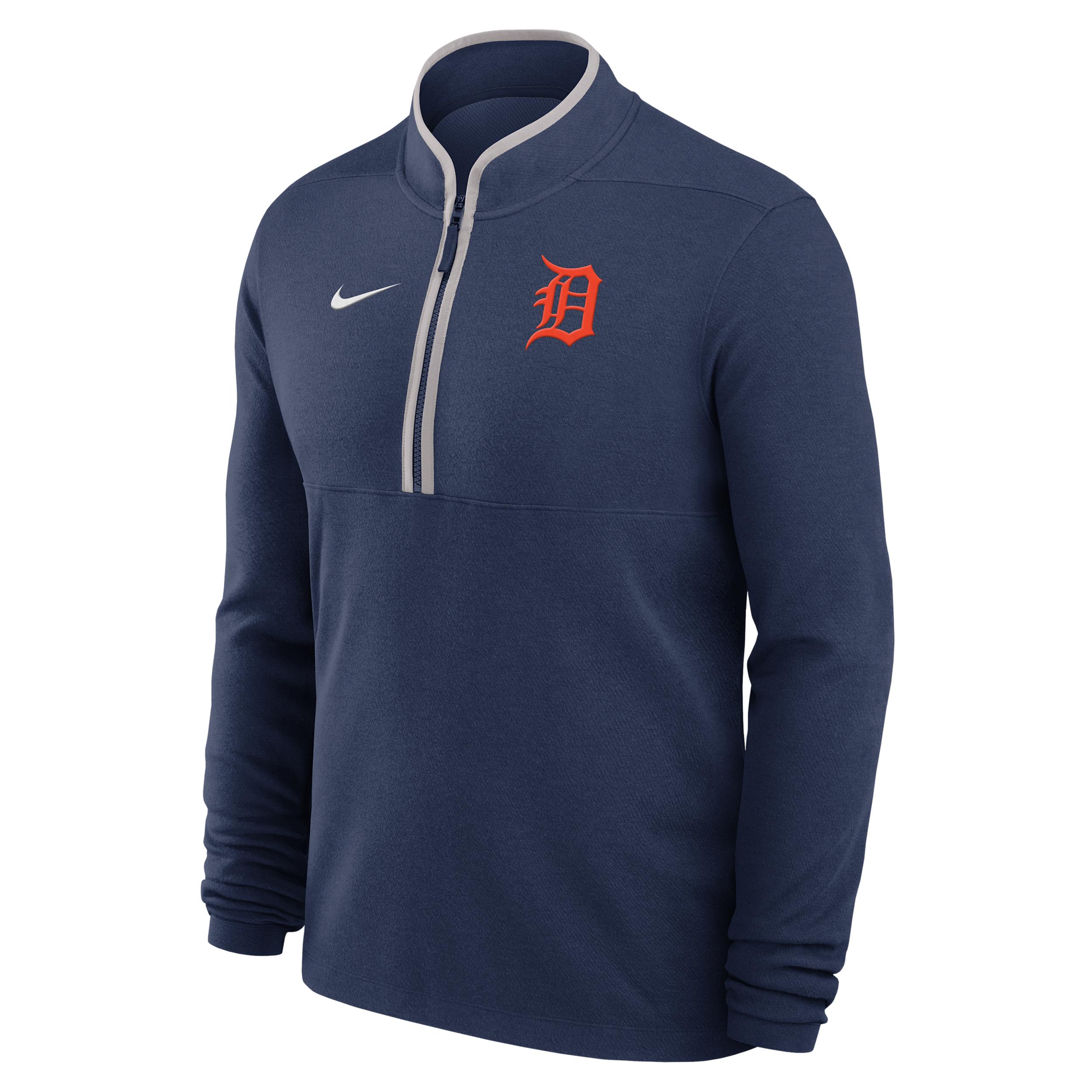 Detroit Tigers Victory Nike Men's Dri-FIT MLB 1/2-Zip Long-Sleeve Top by NIKE