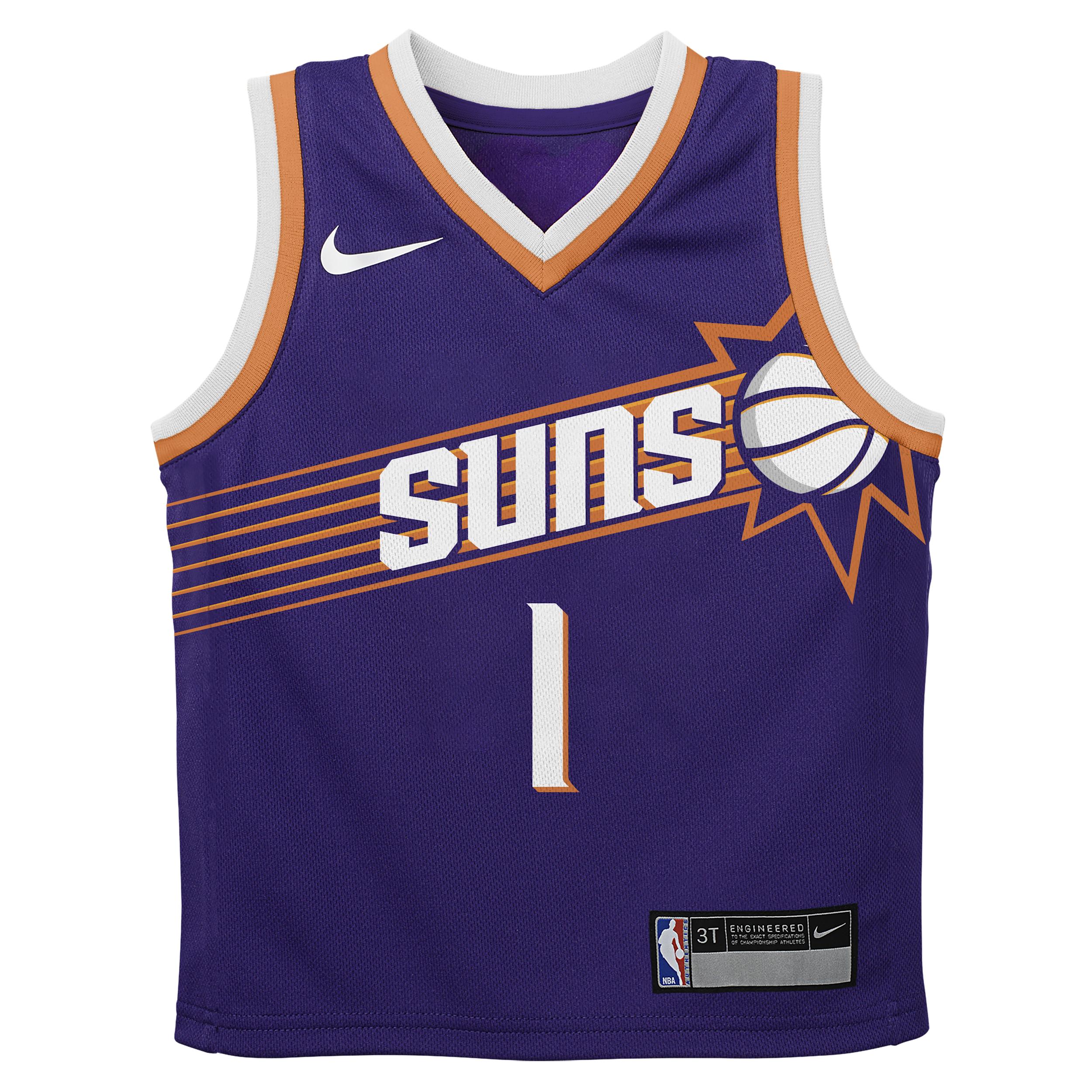 Devin Booker Phoenix Suns Icon Edition Little Kids' Nike NBA Swingman Jersey by NIKE