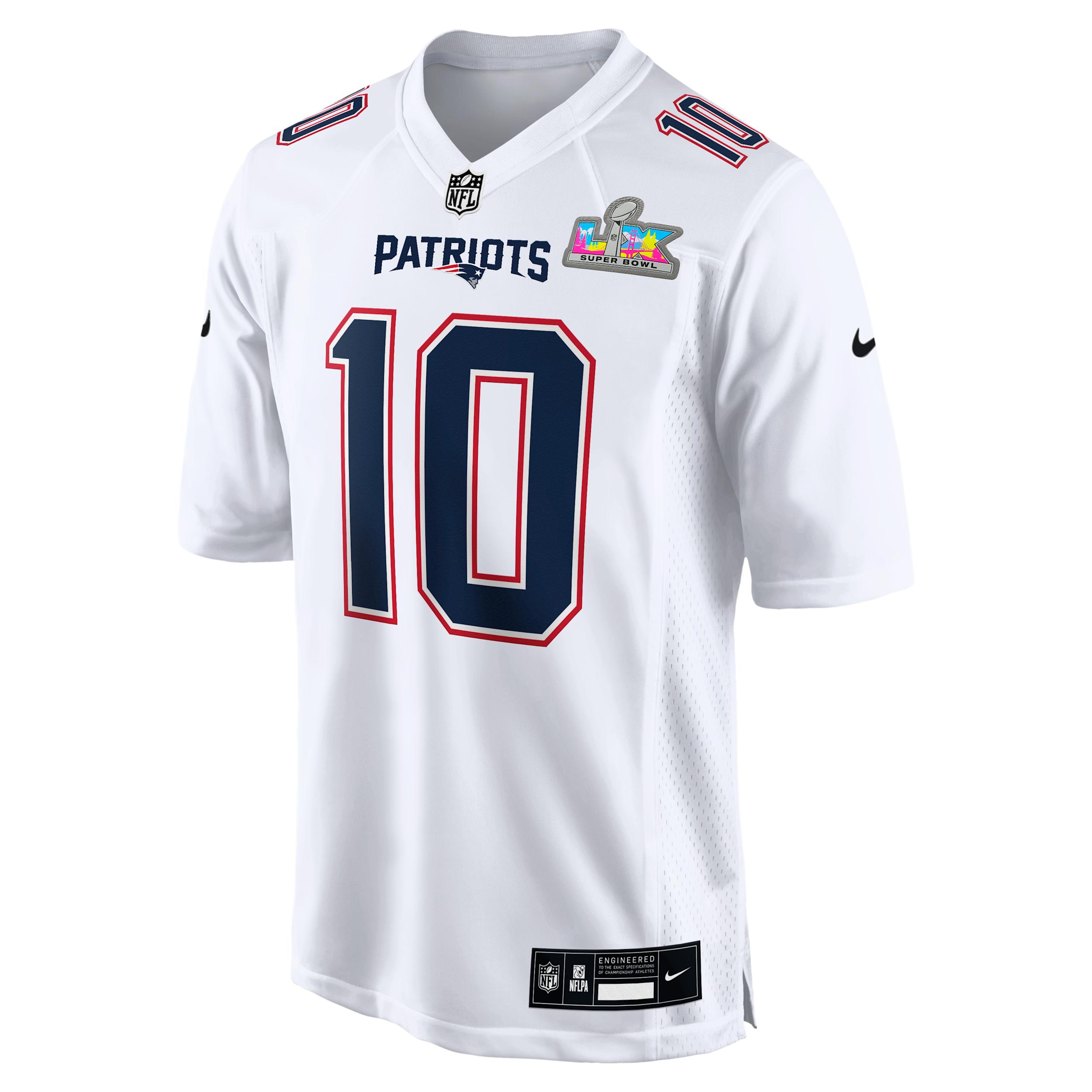 Drake Maye New England Patriots Super Bowl LX Nike Men's NFL Game Fashion Jersey by NIKE